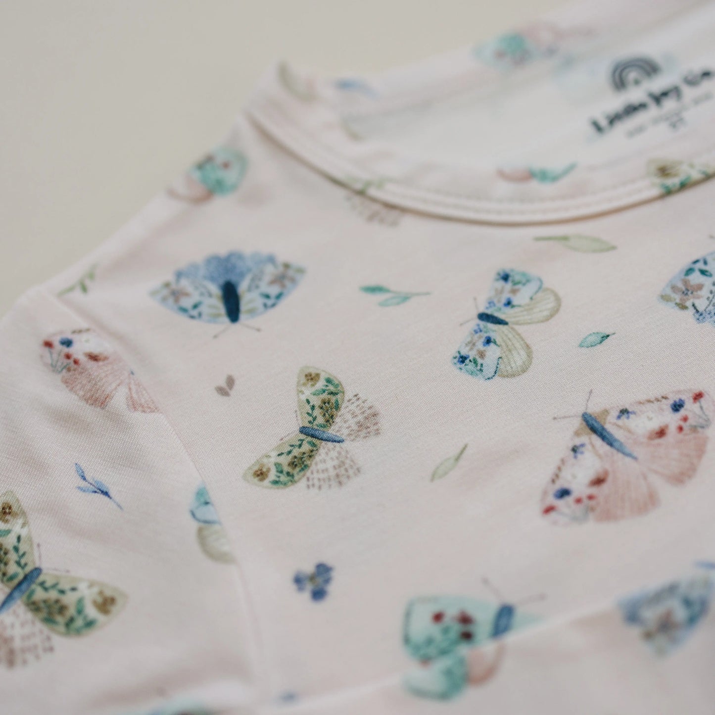 Little Joy Co. Luna Moths Two Piece Bamboo Pajamas Breathable Sleepwear - Apparel & Accessories > Clothing > Baby & Toddler Clothing > Baby & Toddler Sleepwear