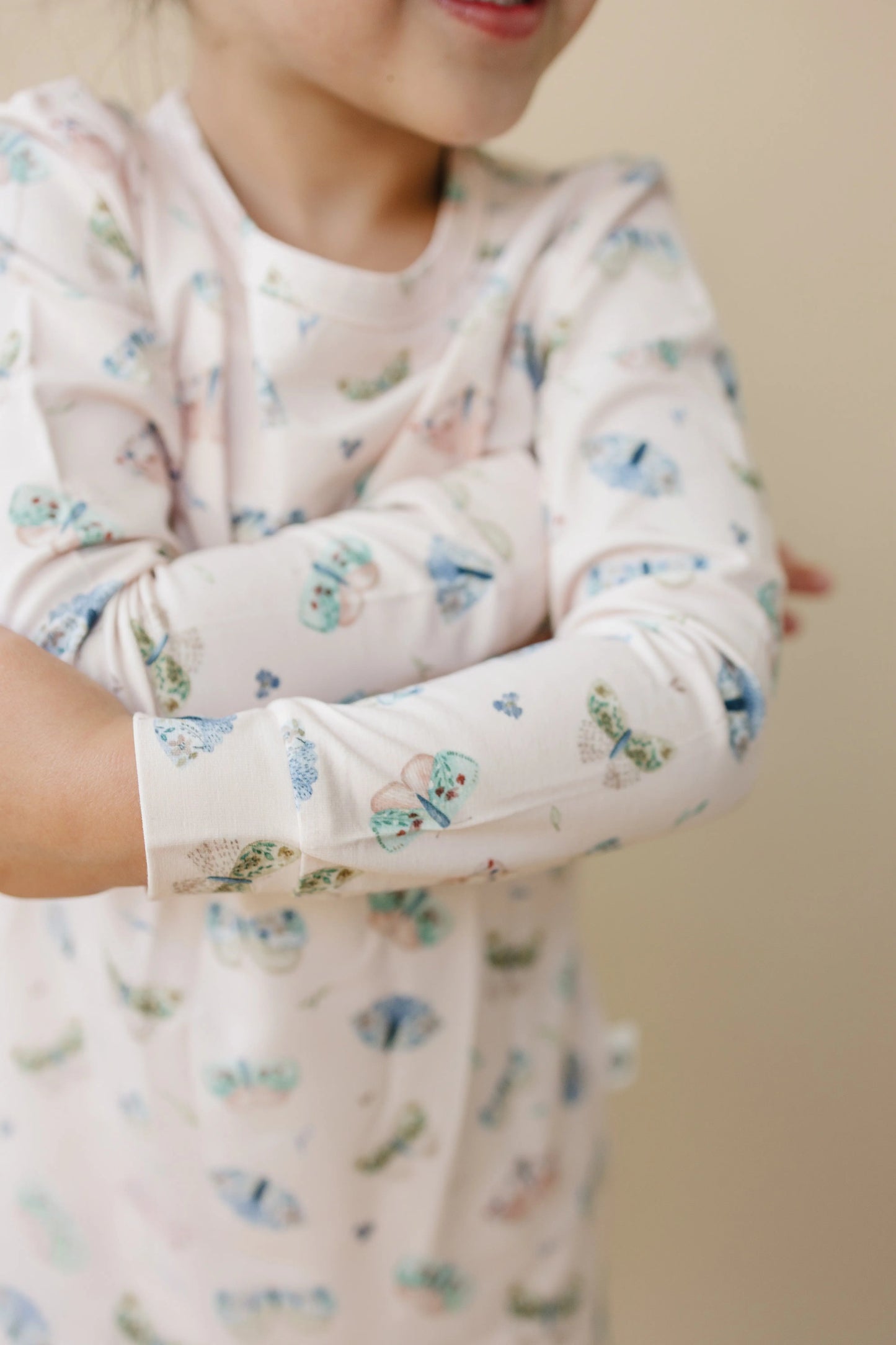 Little Joy Co. Luna Moths Two Piece Bamboo Pajamas Breathable Sleepwear - Apparel & Accessories > Clothing > Baby & Toddler Clothing > Baby & Toddler Sleepwear