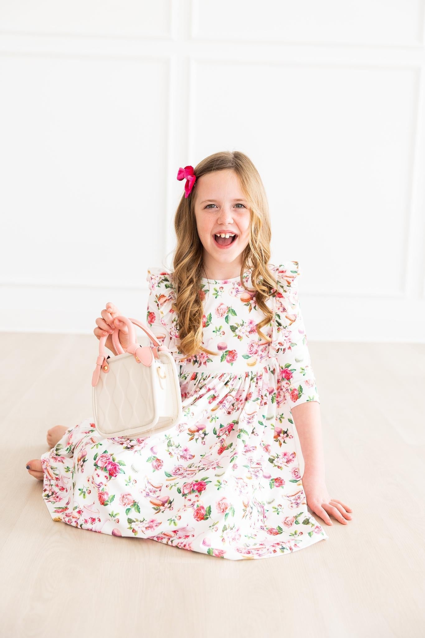 Mila & Rose ® Mila Rose Macarons Tea Ruffle Twirl Dress For Girls - Apparel & Accessories > Clothing > Dresses Twirl Ruffle Dress 3/4