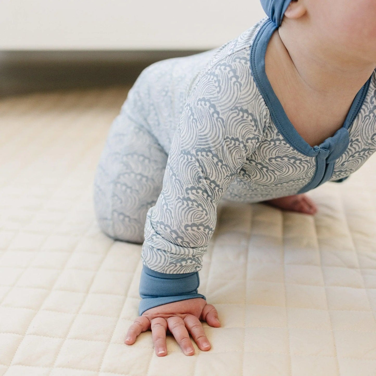 Little Joy Co. Making Waves Bamboo Zippy Romper For Babies 9 To 12 Months - Apparel & Accessories > Clothing > Baby & Toddler Clothing > Baby One-Pieces
