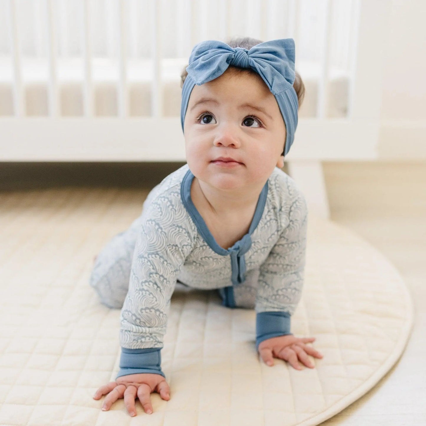 Little Joy Co. Making Waves Bamboo Zippy Romper For Babies 9 To 12 Months - Apparel & Accessories > Clothing > Baby & Toddler Clothing > Baby One-Pieces