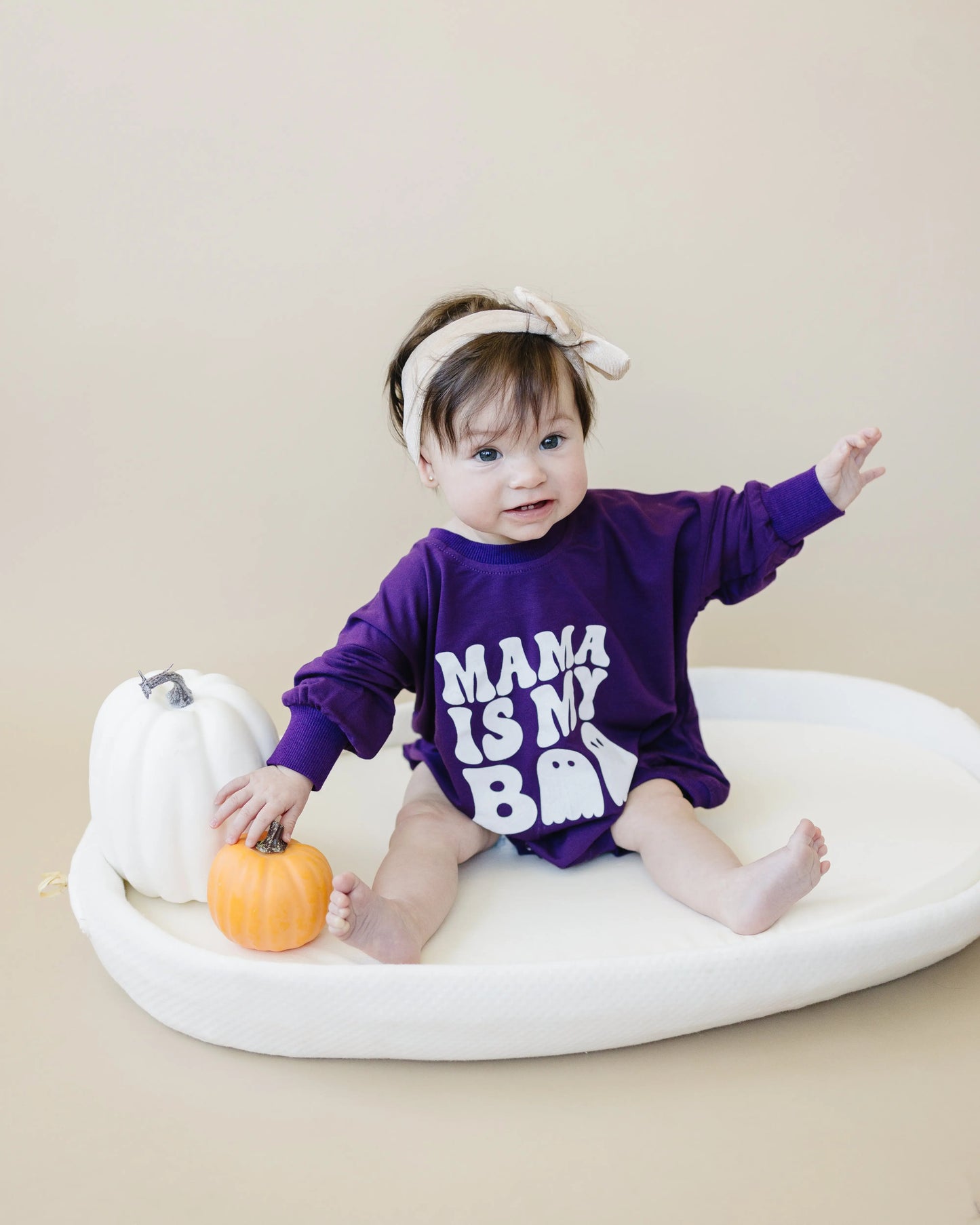 Mama Is My Boo Bamboo Sweatshirt Romper For Babies Little Joy Co. Everetts Place: Online Boutique