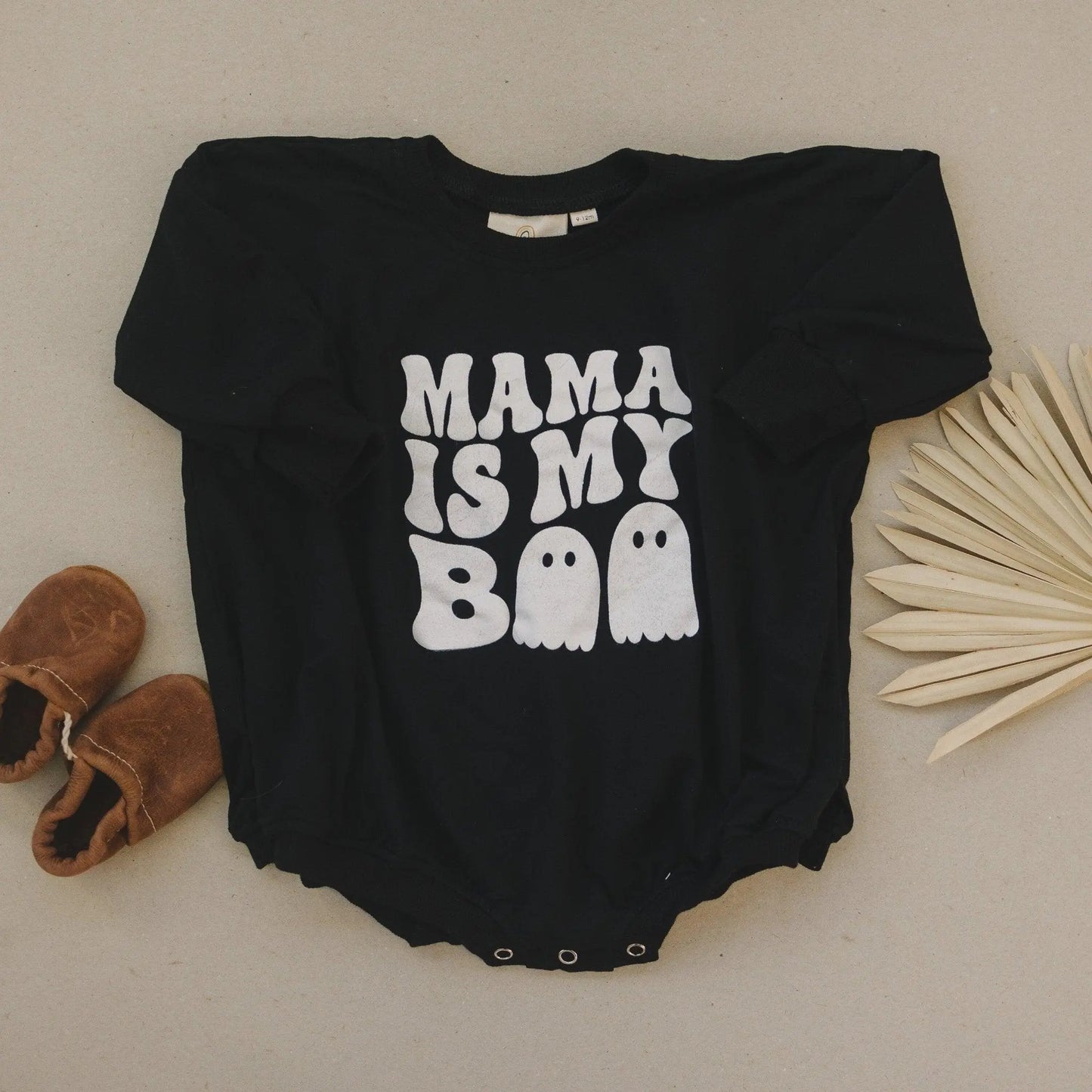 Little Joy Co. Mama Is My Boo Bamboo Bubble Romper For Baby Wardrobe - Apparel & Accessories > Clothing > Baby & Toddler Clothing > Baby & Toddler Outfits