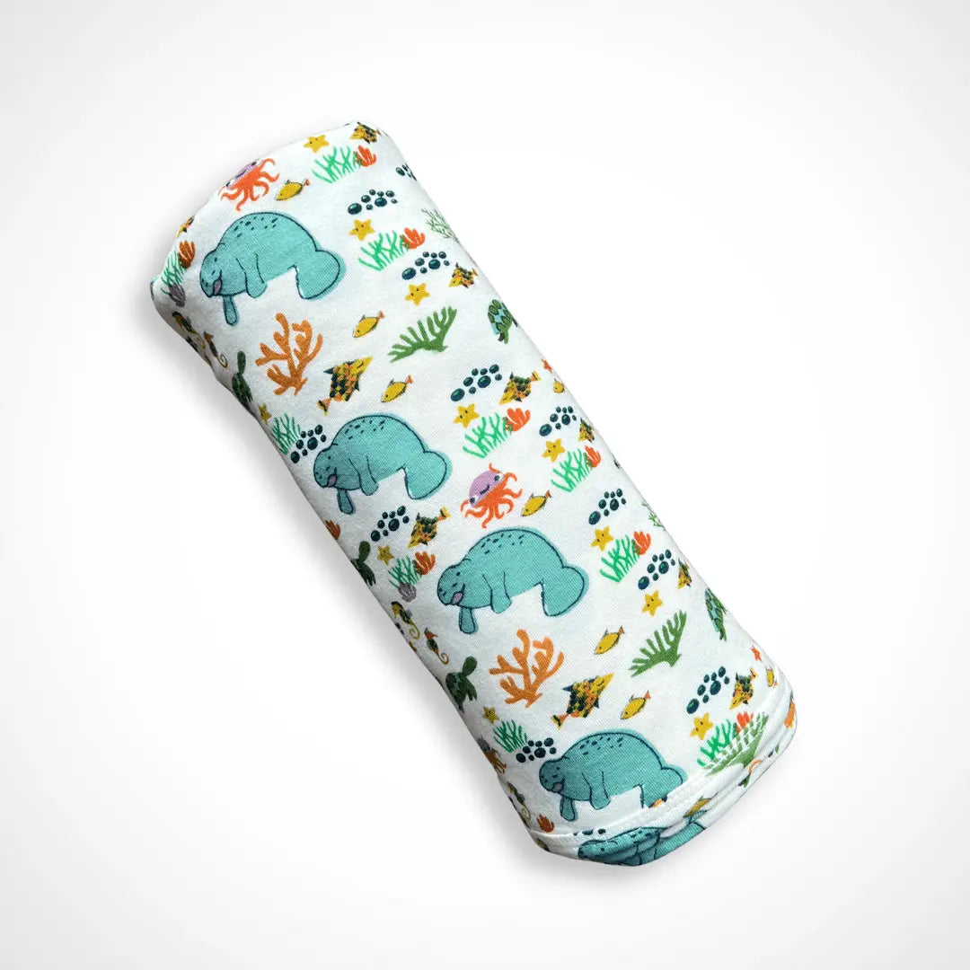 Manatee Blanket Made with Bamboo and Spandex for Swaddling Nursing and Tummy Time Kolorful Everetts Place: Online Boutique