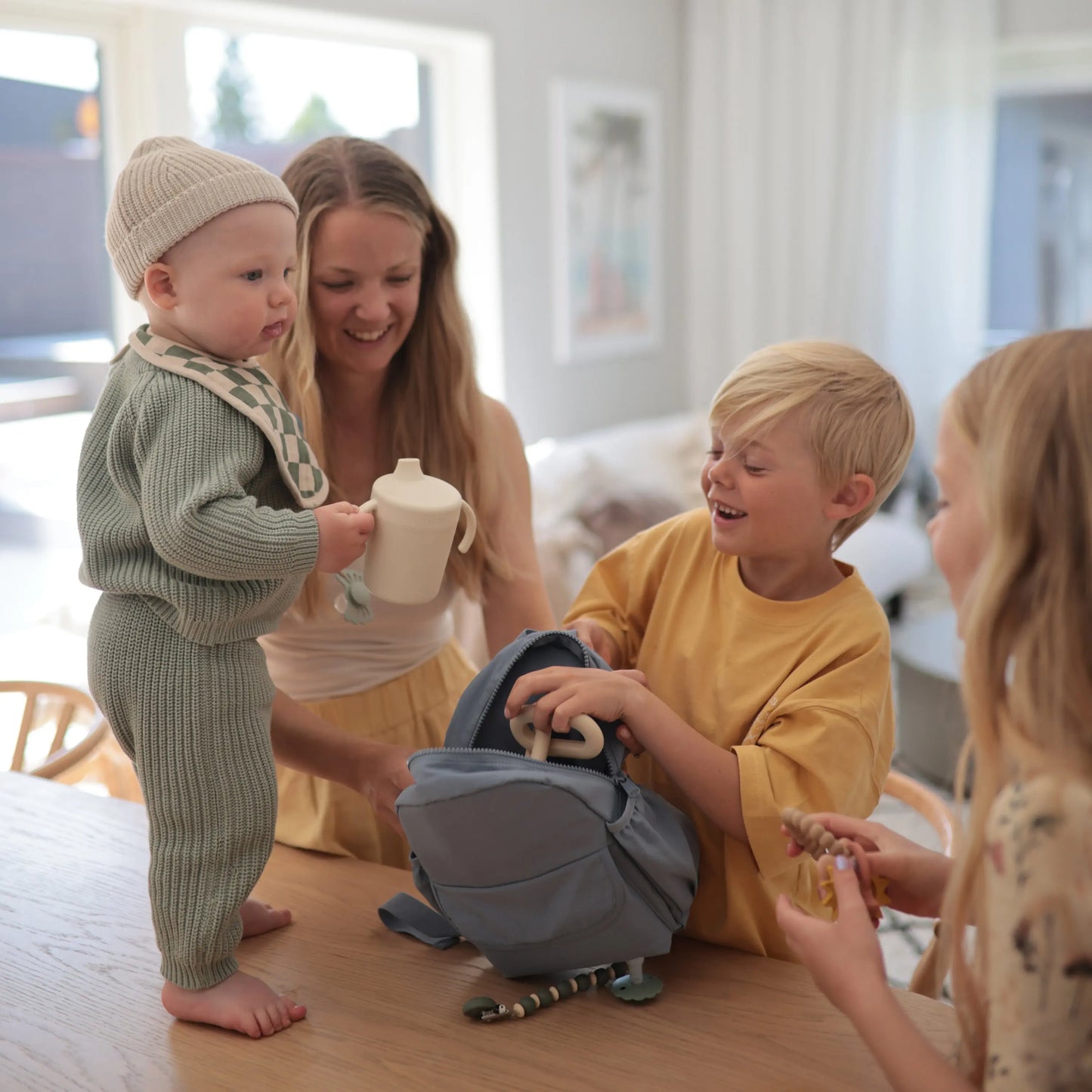 Muslin Bibs for Babies with Dual Snap Closure - Soft and Absorbent Multi-Layered Design Mushie