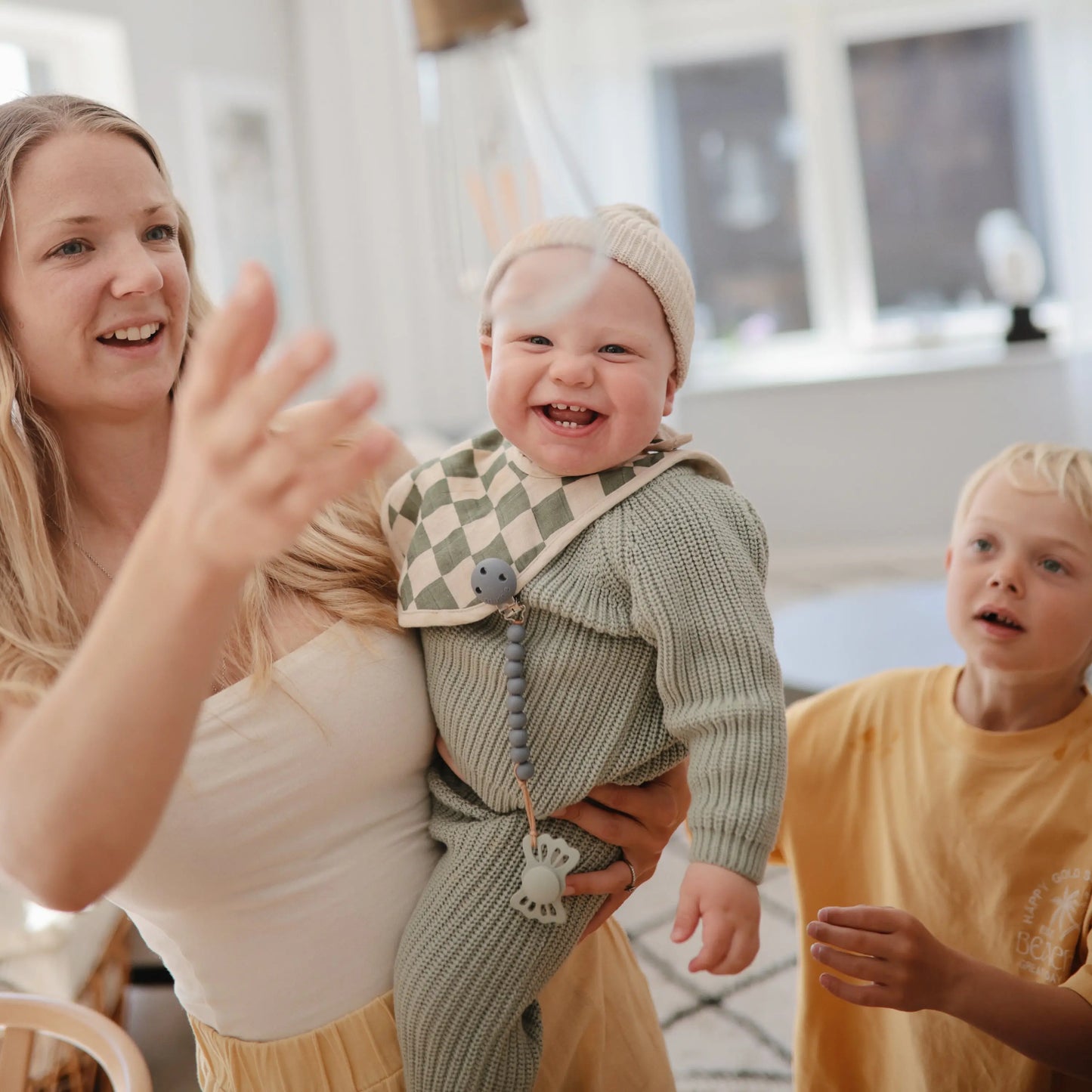Muslin Bibs for Babies with Dual Snap Closure - Soft and Absorbent Multi-Layered Design Mushie