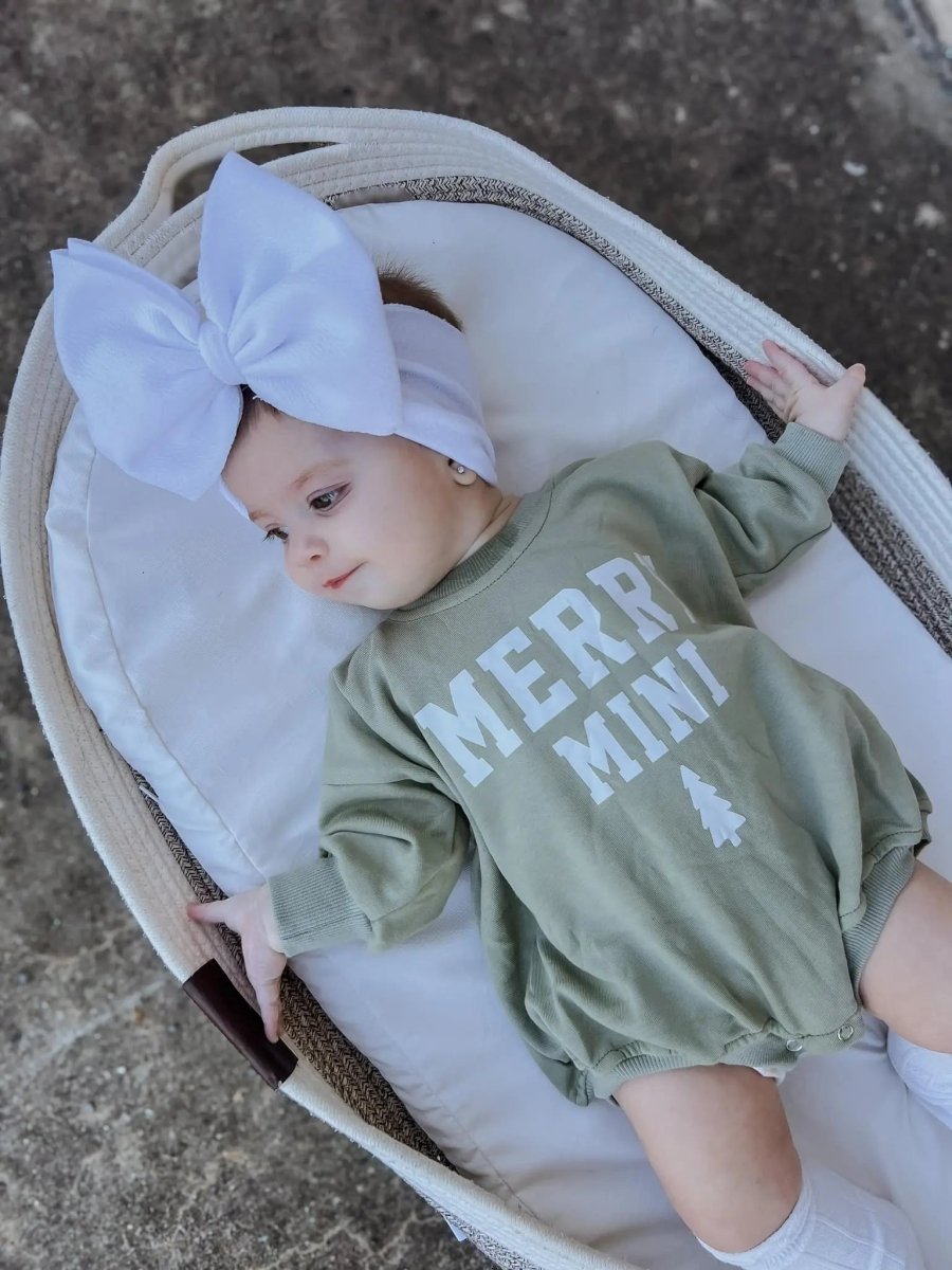 Little Joy Co. Merry Mini Christmas Sweatshirt Romper - Everetts Place Boutique -