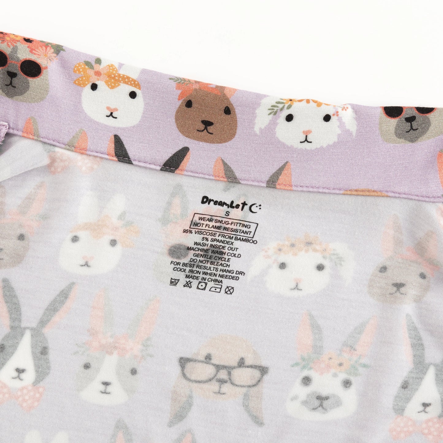Midsummer Bunnies Womens Bamboo Short Sleeve Pajama Set Dreamlet Everetts Place: Online Boutique