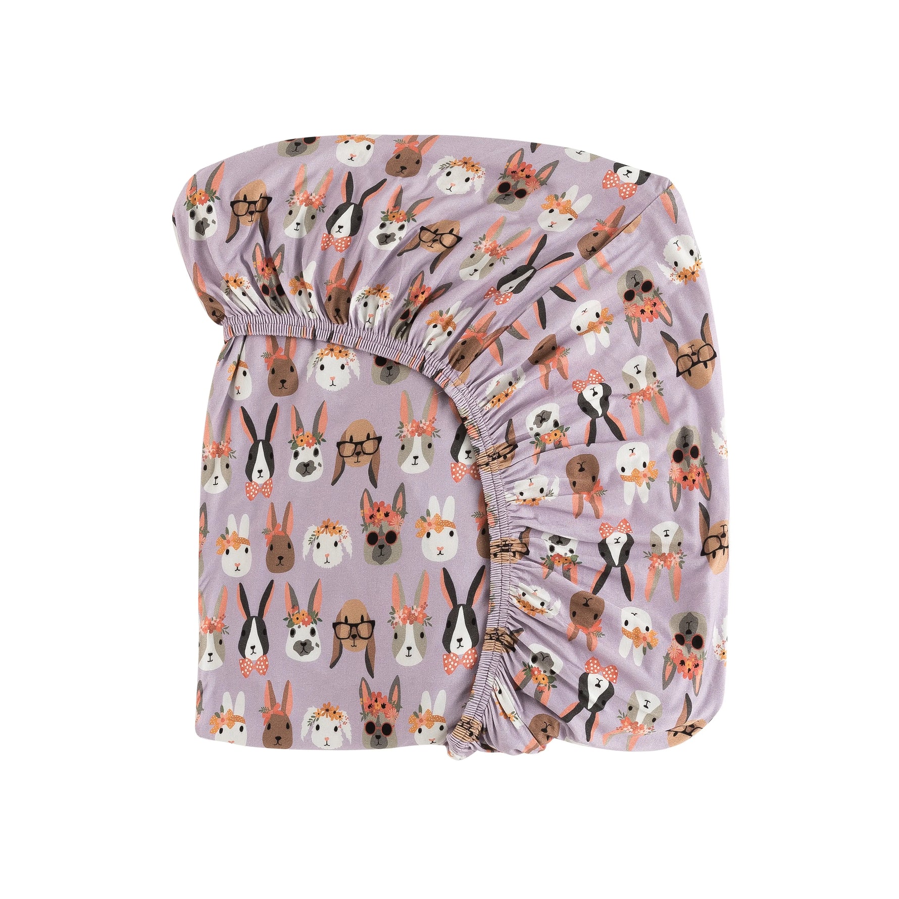 Dreamlet Midsummer Bunnies Bamboo Fitted Crib Sheet Dreamlet - Apparel & Accessories > Clothing > Baby & Toddler Clothing > Baby & Toddler Sleepwear Dream Blankets