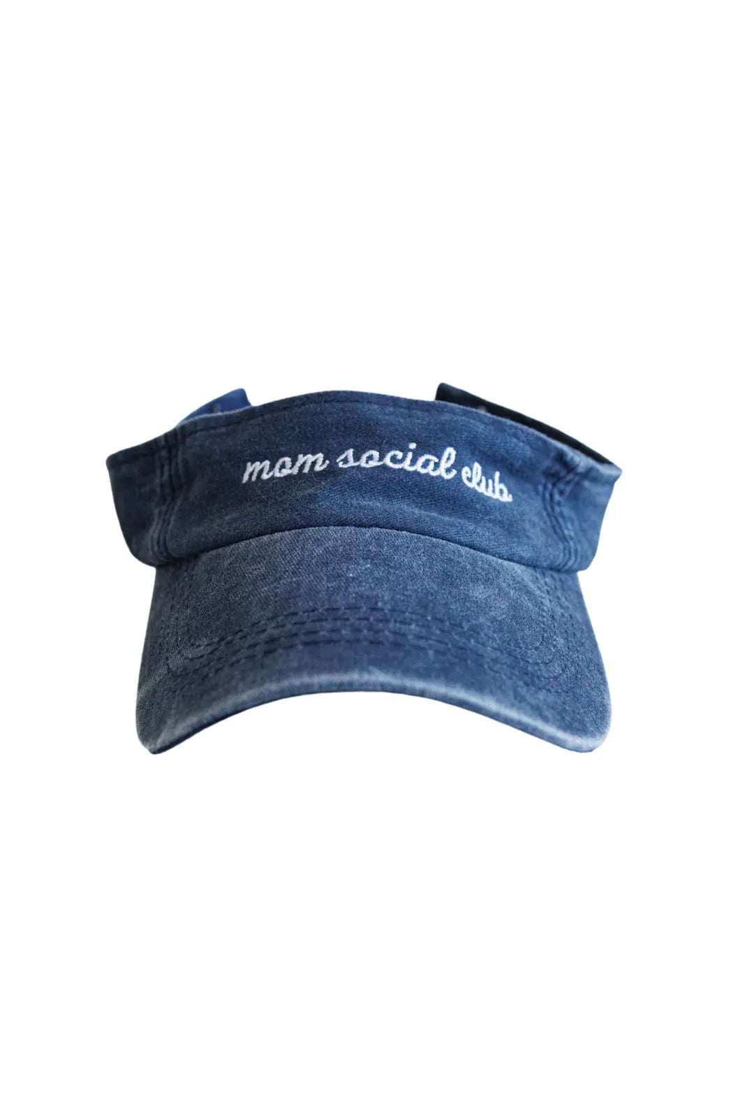 Mom Social Club Visor Vintage Blue Sun Hat For Summer Charlie Lou Baby Everetts Place: Online Boutique
