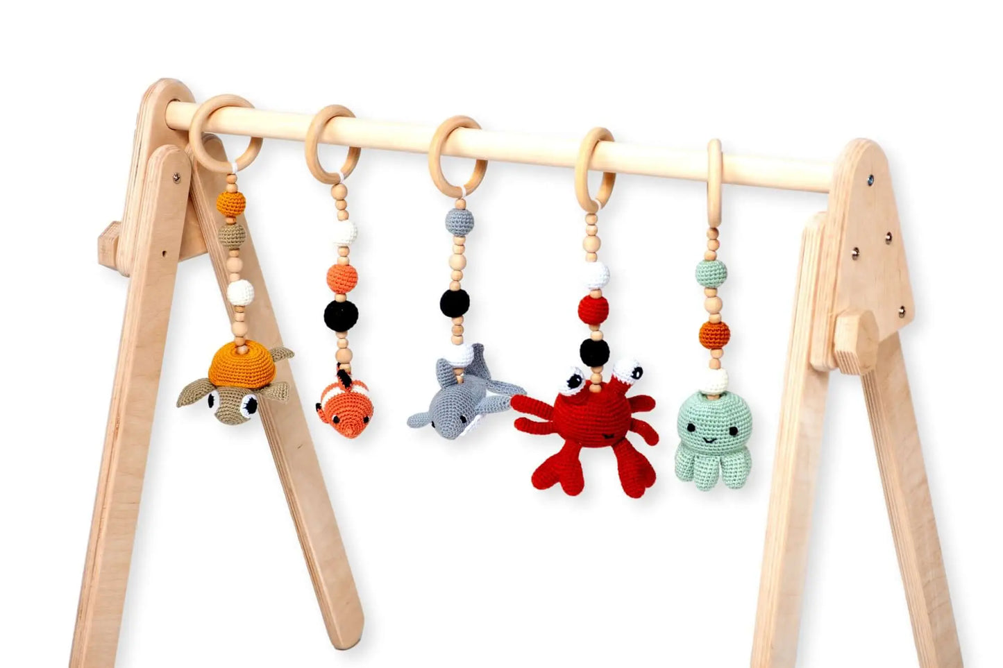 Kidodido Montessori Baby Gym With Hanging Toys Wooden Play Gym - Baby & Toddler > Baby Toys & Activity Equipment > Play Mats & Gyms > Play Mats
