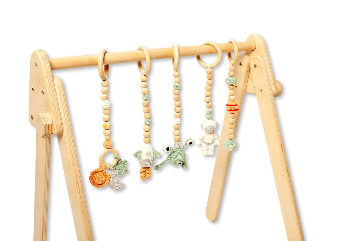 Kidodido Montessori Baby Gym With Hanging Toys Wooden Play Gym - Baby & Toddler > Baby Toys & Activity Equipment > Play Mats & Gyms > Play Mats