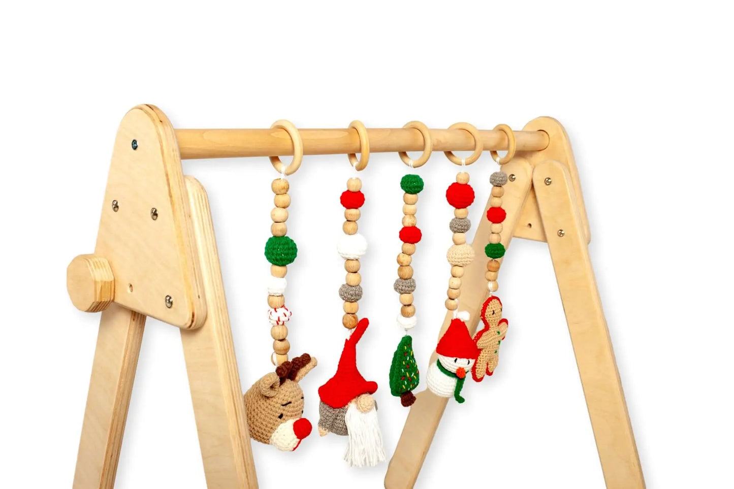 Kidodido Montessori Baby Gym With Hanging Toys Wooden Play Gym - Baby & Toddler > Baby Toys & Activity Equipment > Play Mats & Gyms > Play Mats