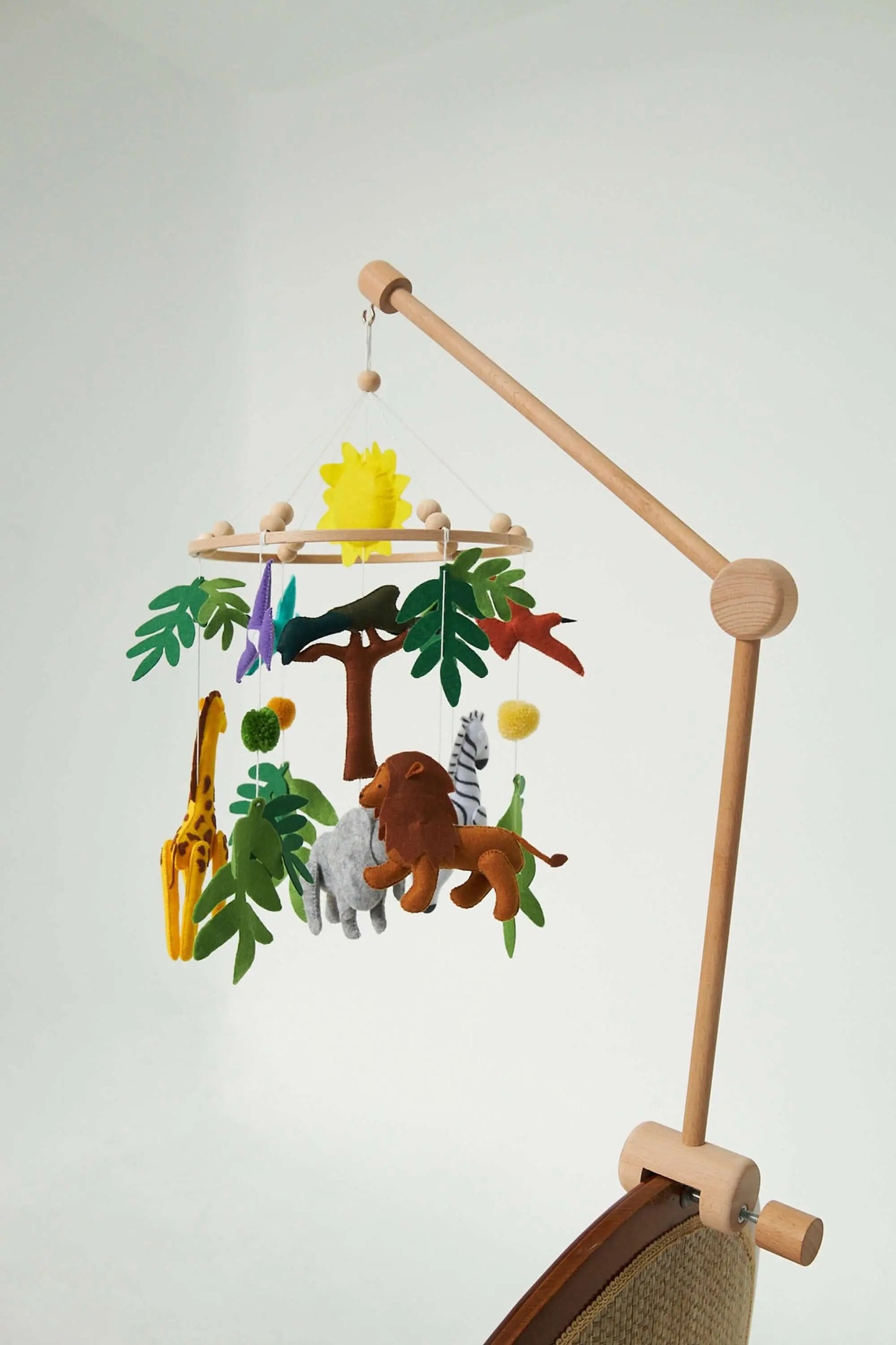 Kidodido Montessori Baby Mobile Set Beech Wood Toys With Animals - Baby & Toddler > Baby Toys & Activity Equipment > Baby Mobiles > Crib Mobiles