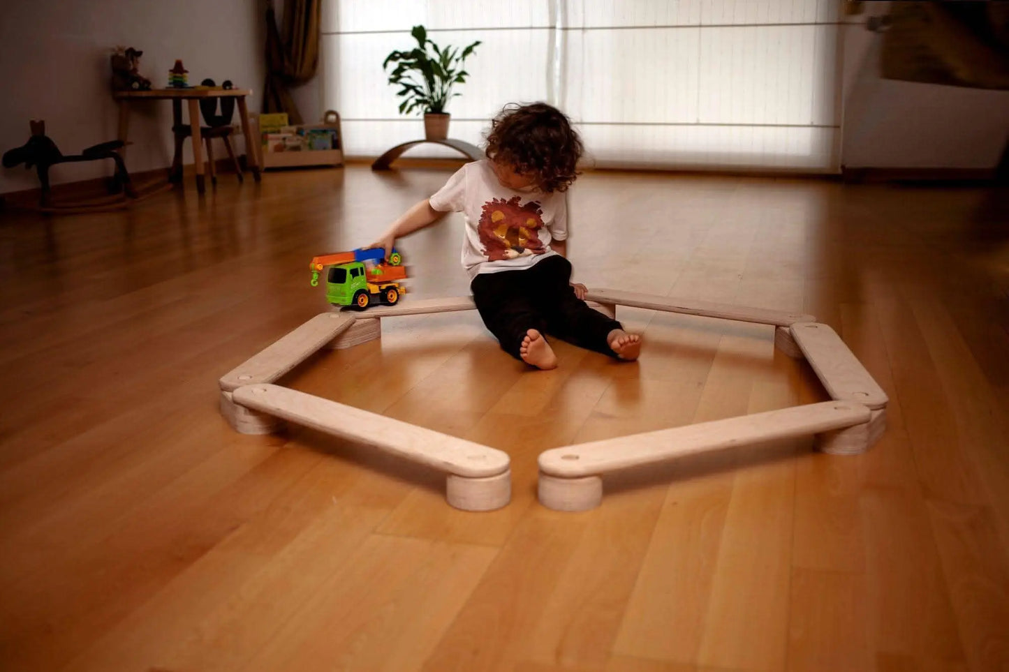 Kidodido Montessori Balance Beam and Stepping Stones Set for Kids - Sporting Goods > Athletics > Gymnastics > Gymnastics Bars & Balance Beams Balance Boards