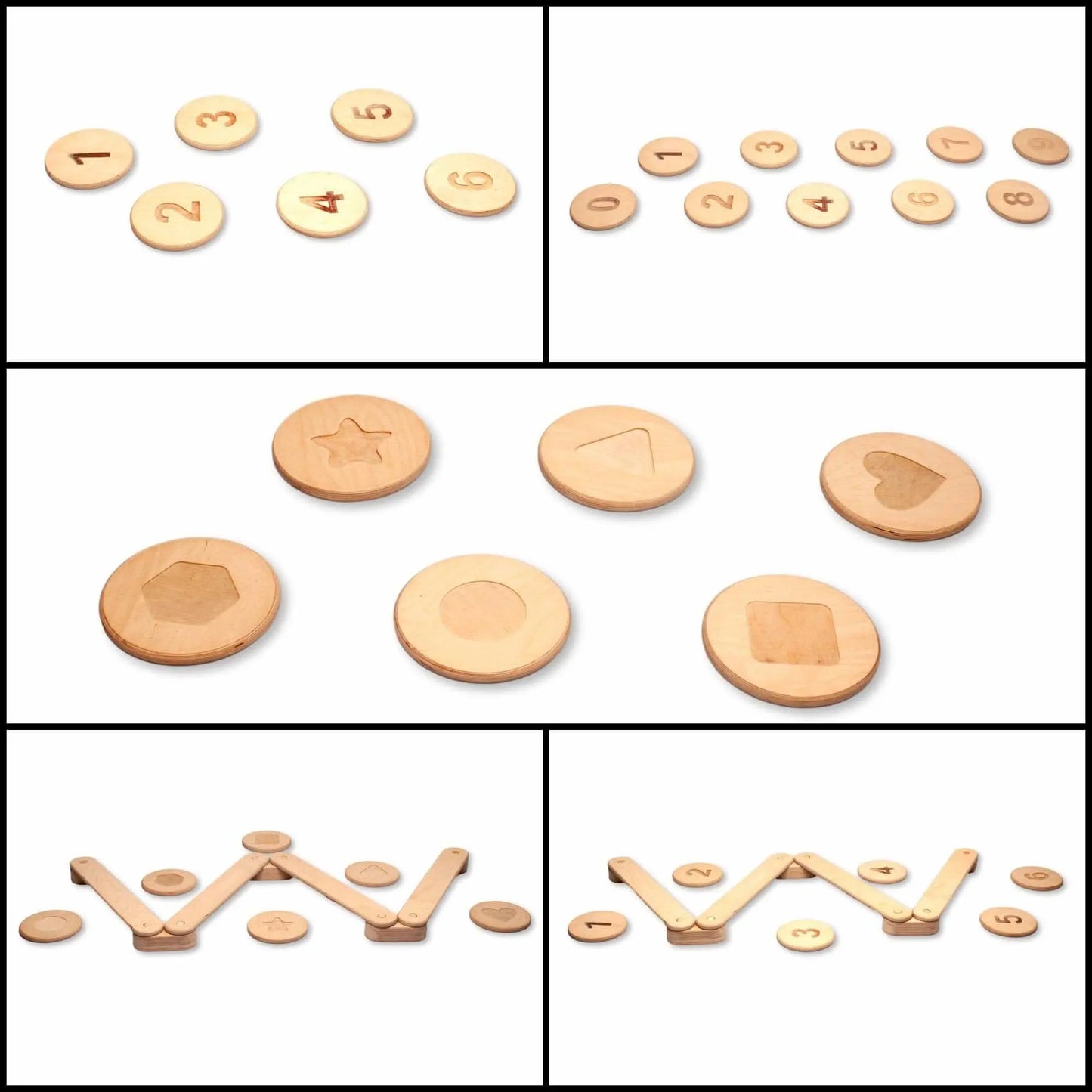 Kidodido Montessori Balance Beam and Stepping Stones Set for Kids - Sporting Goods > Athletics > Gymnastics > Gymnastics Bars & Balance Beams Balance Boards