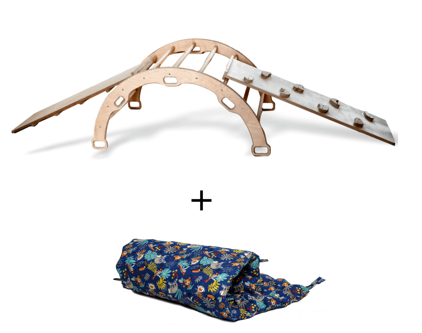 Montessori Climbing Arch Rocker With Two Ramps And Pillow Kidodido Everetts Place: Online Boutique