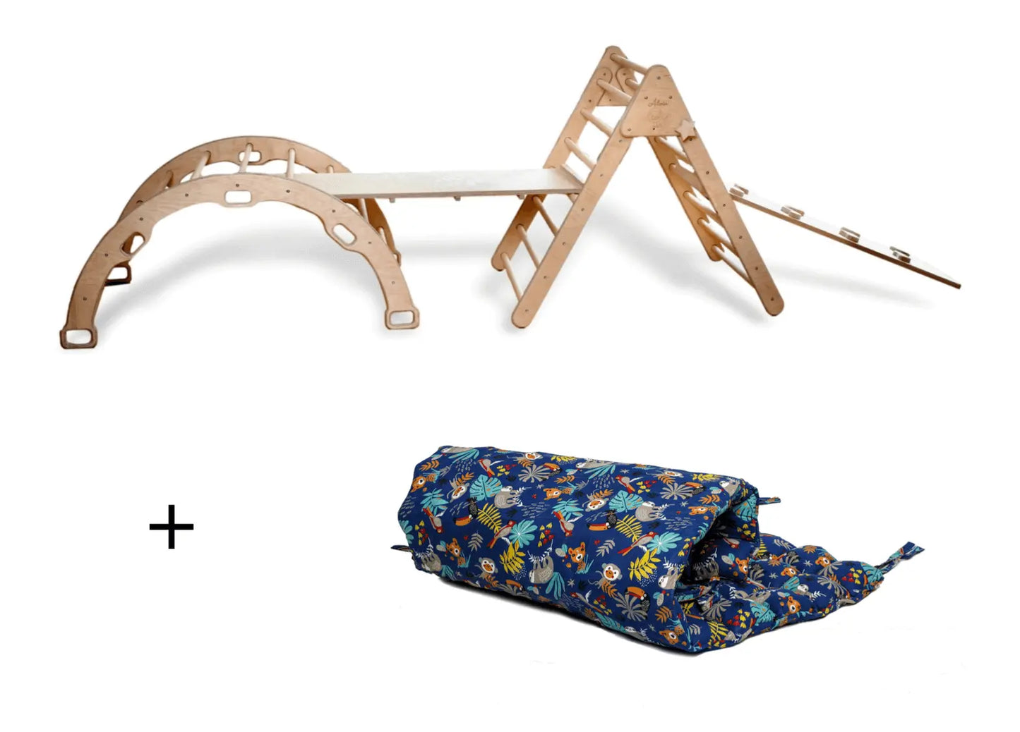 Kidodido Montessori Climbing Set 5 Triangle Arch Rocker Pillow Ramps - Toys & Games > Toys > Activity Toys Activity Gym Sets