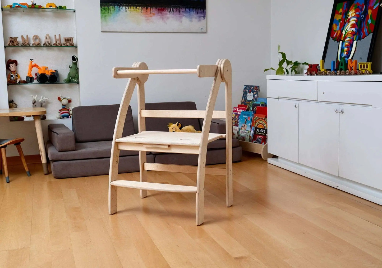 Kidodido Montessori Foldable Toddler Tower Single or Double Size - Furniture > Baby & Toddler Furniture > High Chairs & Booster Seats Learning Towers