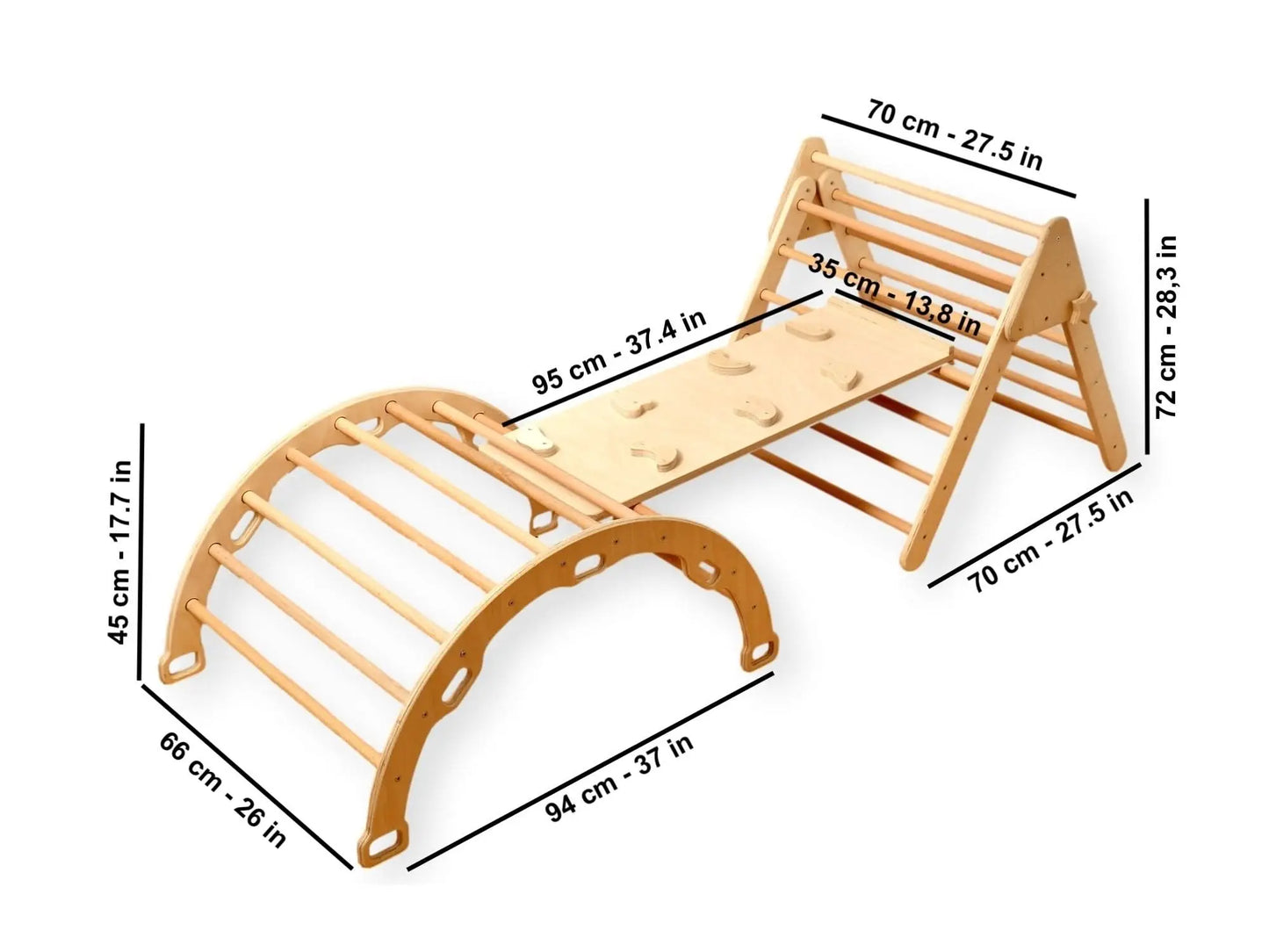 Montessori Indoor Playground Pikler Triangle Climbing Set Kidodido Everetts Place: Online Boutique