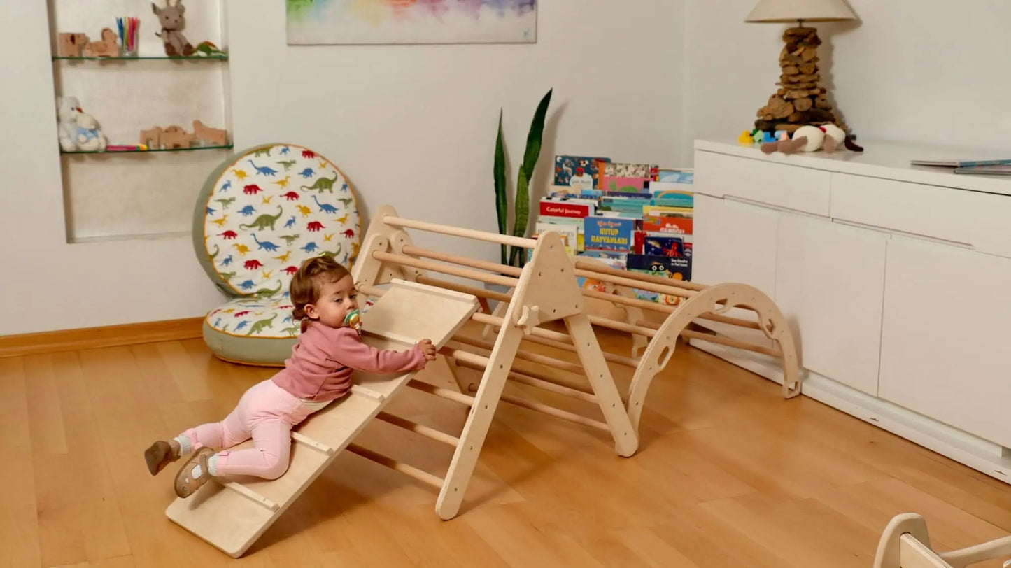Montessori Indoor Playground Pikler Triangle Climbing Set Kidodido Everetts Place: Online Boutique
