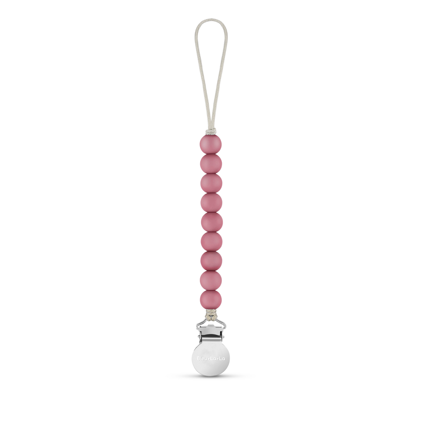 Lulababe Premium Beaded Pacifier Clip CPSIA Tested Safety Compliant Bleu La La