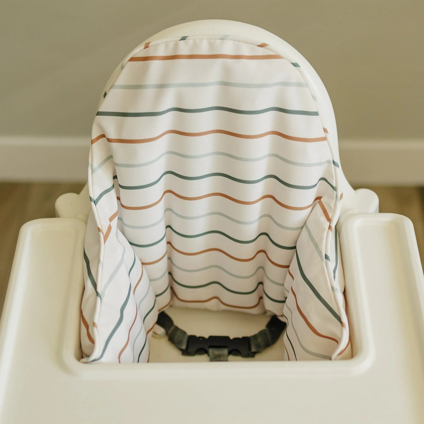 Little Joy Co. Multicolor Stripes Cushion Cover For IKEA Antilop Highchair - Furniture > Baby & Toddler Furniture > High Chair & Booster Seat Accessories