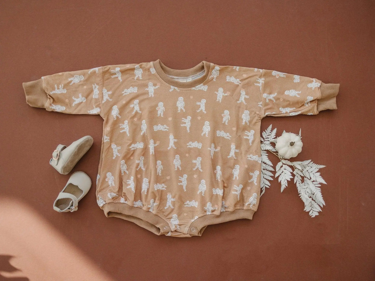Little Joy Co. Mummy Bamboo Bubble Romper For Babies 0 To 3 Months To 2T - Apparel & Accessories > Clothing > Baby & Toddler Clothing > Baby One-Pieces