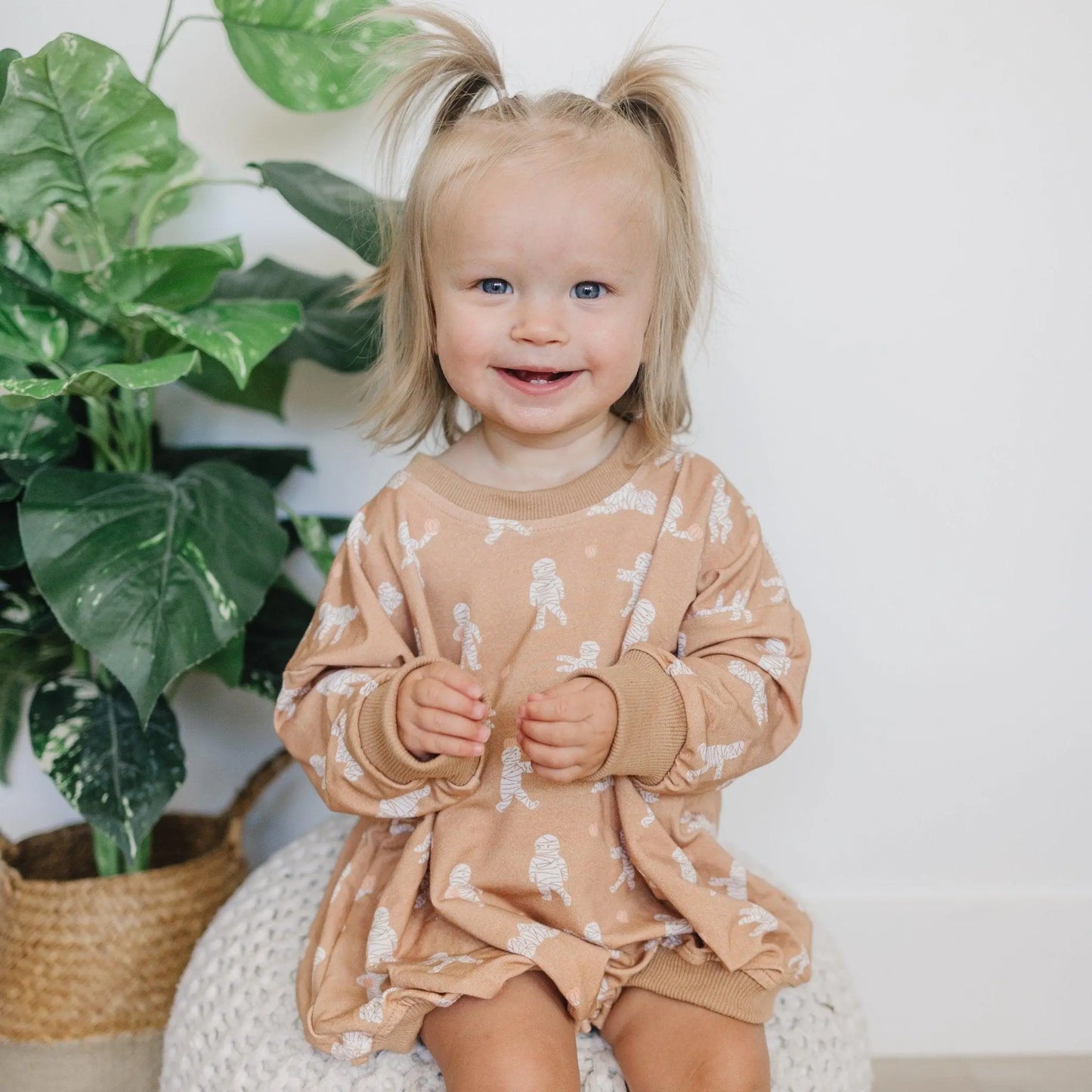Little Joy Co. Mummy Bamboo Bubble Romper For Babies 0 To 3 Months To 2T - Apparel & Accessories > Clothing > Baby & Toddler Clothing > Baby One-Pieces