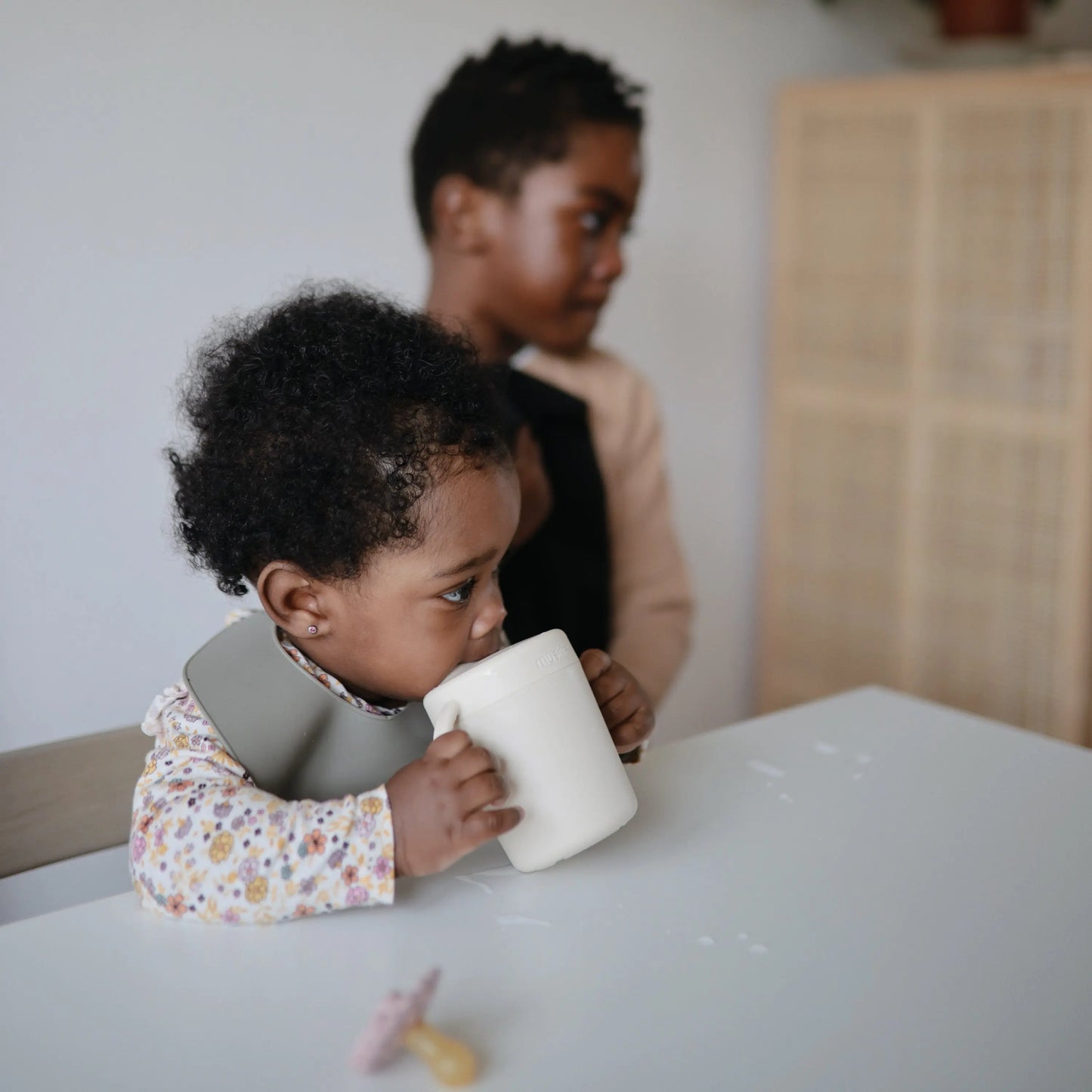 Mushie Trainer Sippy Cup Dishwasher and Microwave Safe with Easy Grip Handles Mushie Everetts Place: Online Boutique
