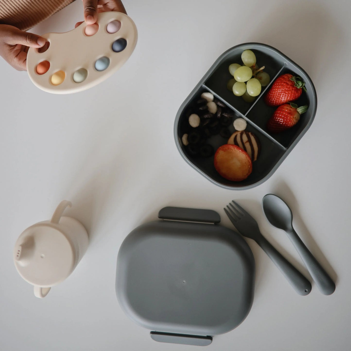 Mushie Trainer Sippy Cup Dishwasher and Microwave Safe with Easy Grip Handles Mushie Everetts Place: Online Boutique