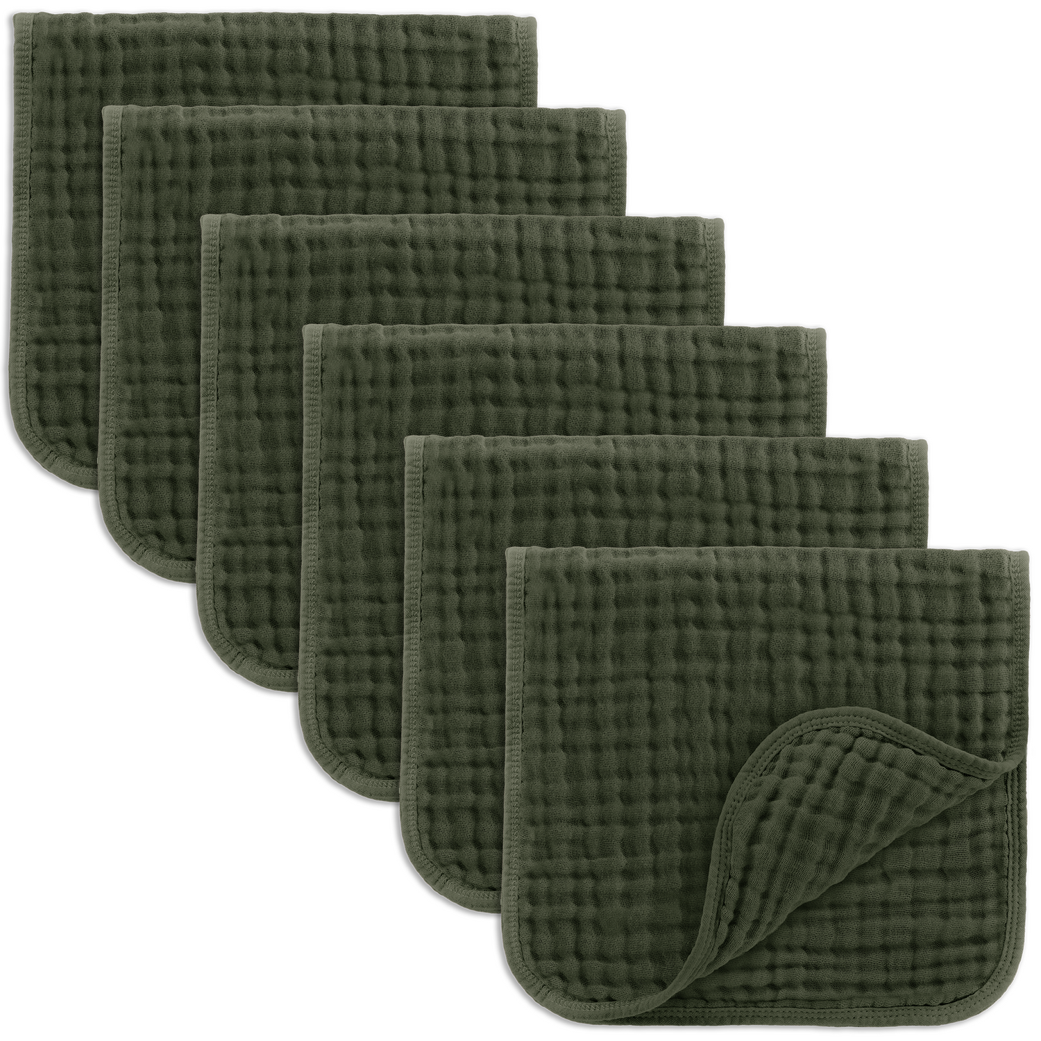 Muslin Burp Cloths In Kelp Soft And Absorbent By Comfy Cubs Comfy Cubs Everetts Place: Online Boutique 19.99