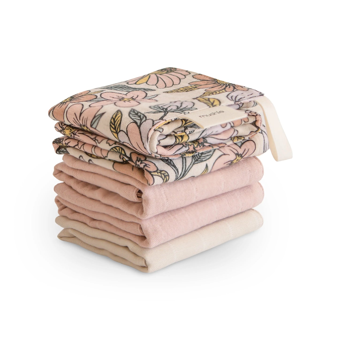 Muslin Cotton Washcloths Made of 100 Percent Organic Cotton Mushie Everetts Place: Online Boutique 16.99