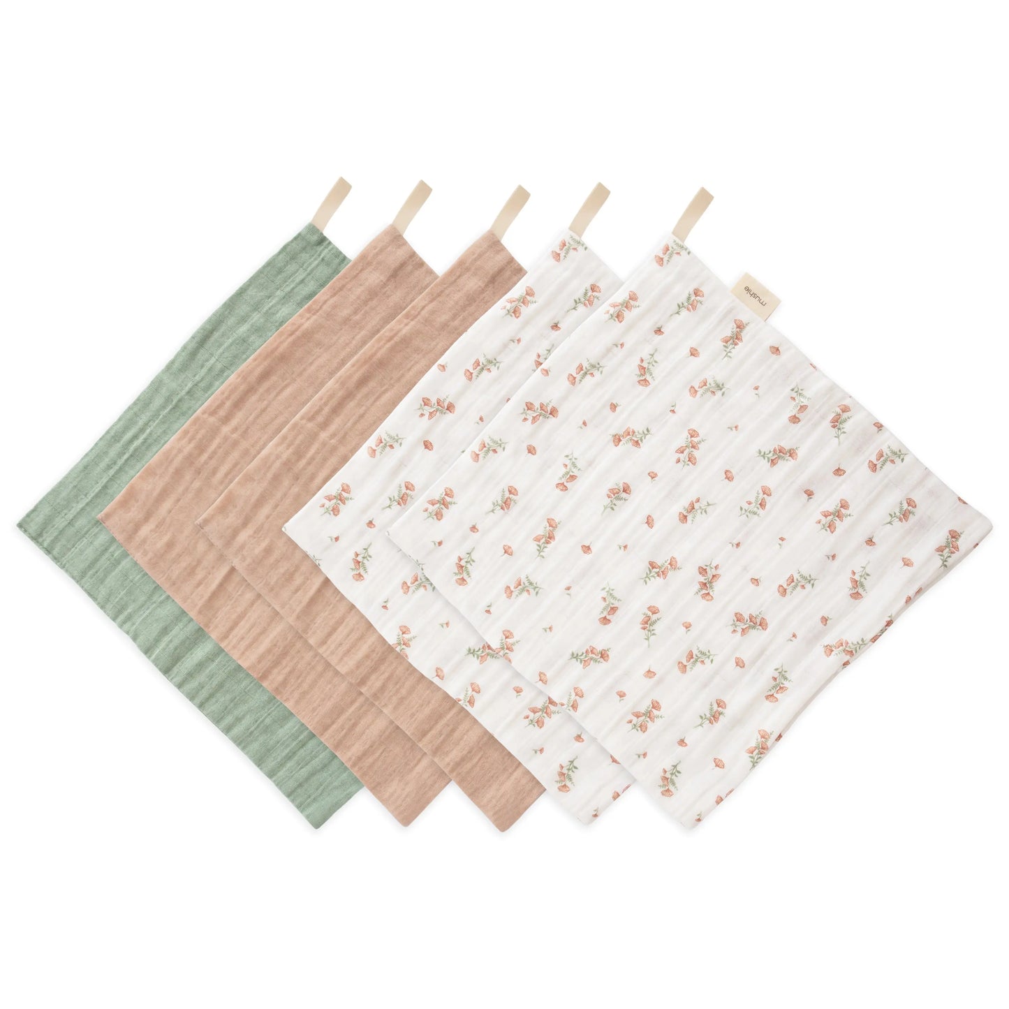 Muslin Cotton Washcloths Made of 100 Percent Organic Cotton Mushie Everetts Place: Online Boutique