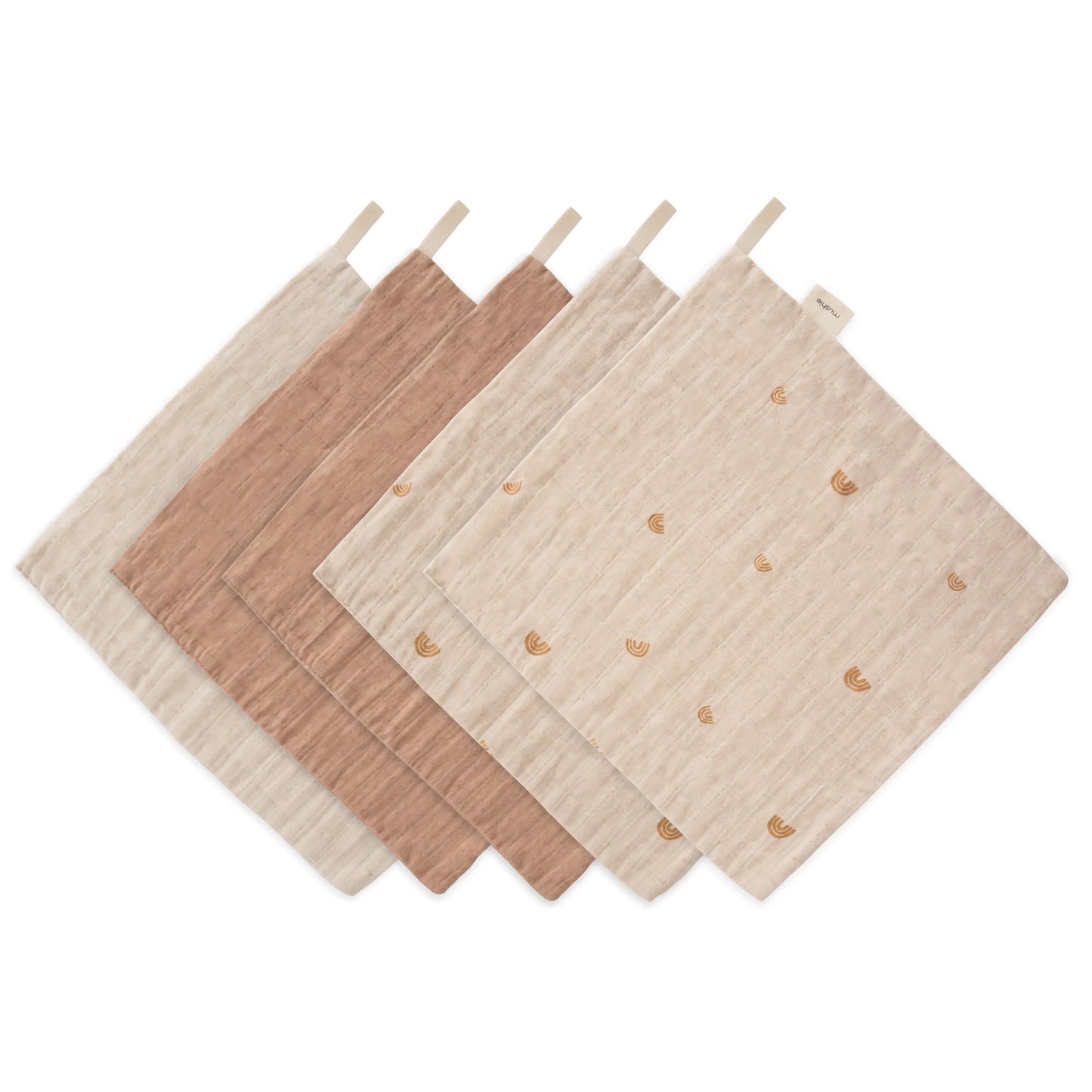 Muslin Cotton Washcloths Made of 100 Percent Organic Cotton Mushie Everetts Place: Online Boutique