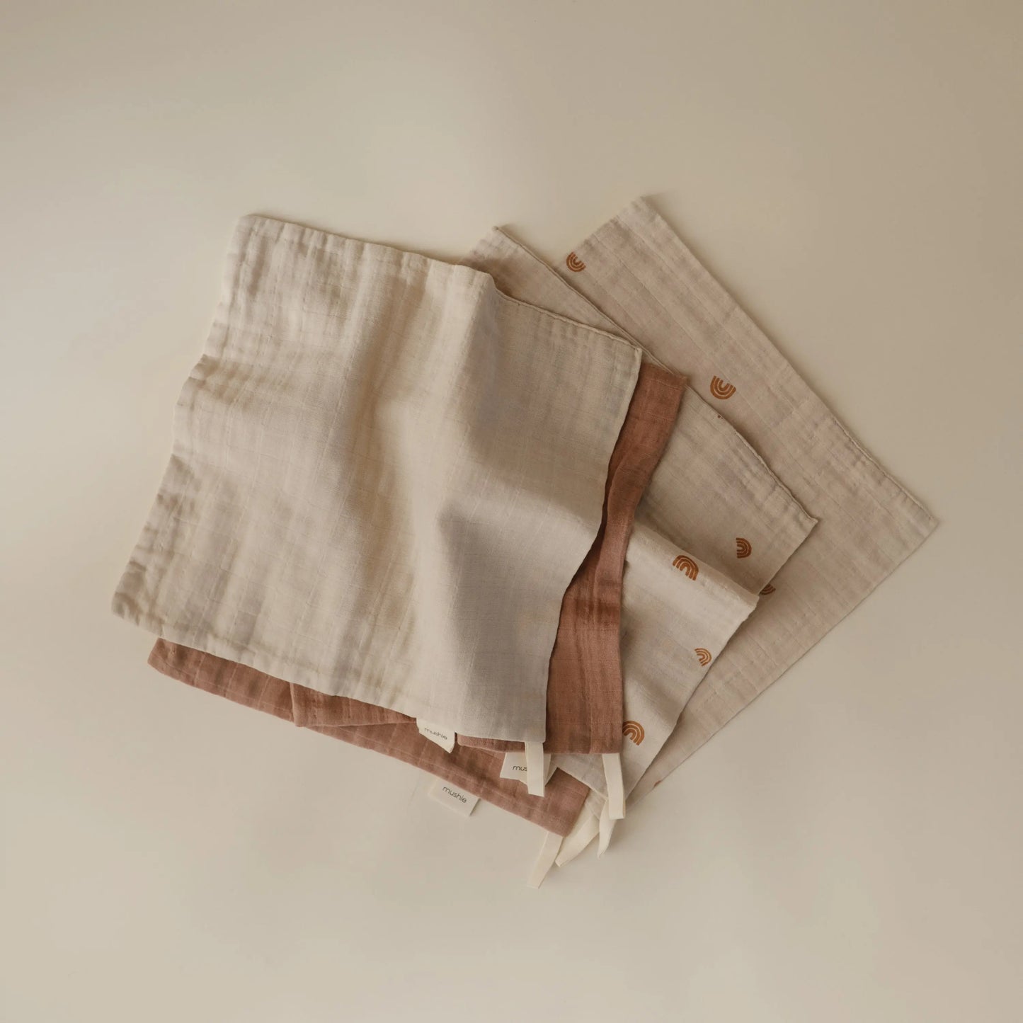 Muslin Cotton Washcloths Made of 100 Percent Organic Cotton Mushie Everetts Place: Online Boutique