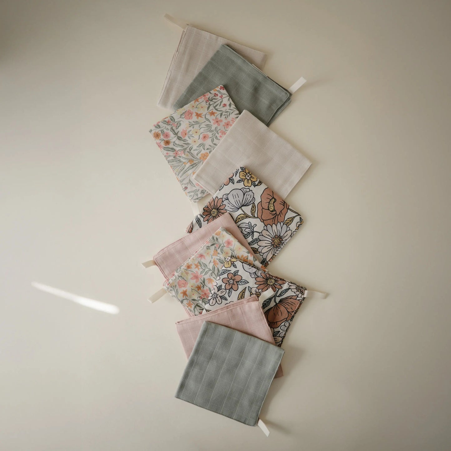 Muslin Cotton Washcloths Made of 100 Percent Organic Cotton Mushie Everetts Place: Online Boutique