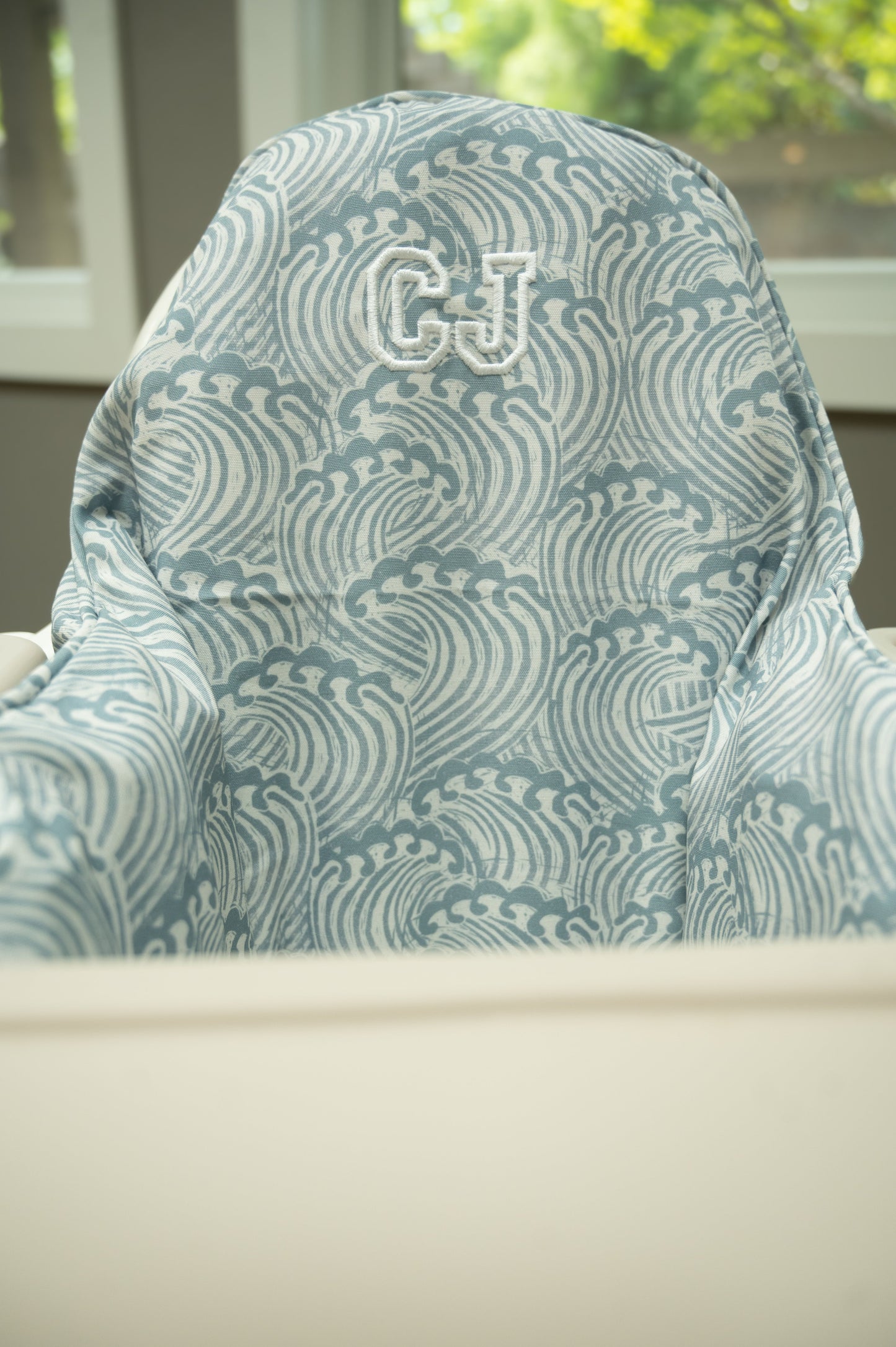 Waves Cushion Cover For IKEA Antilop Highchair Blue Little Joy Co. Everetts Place: Online Boutique
