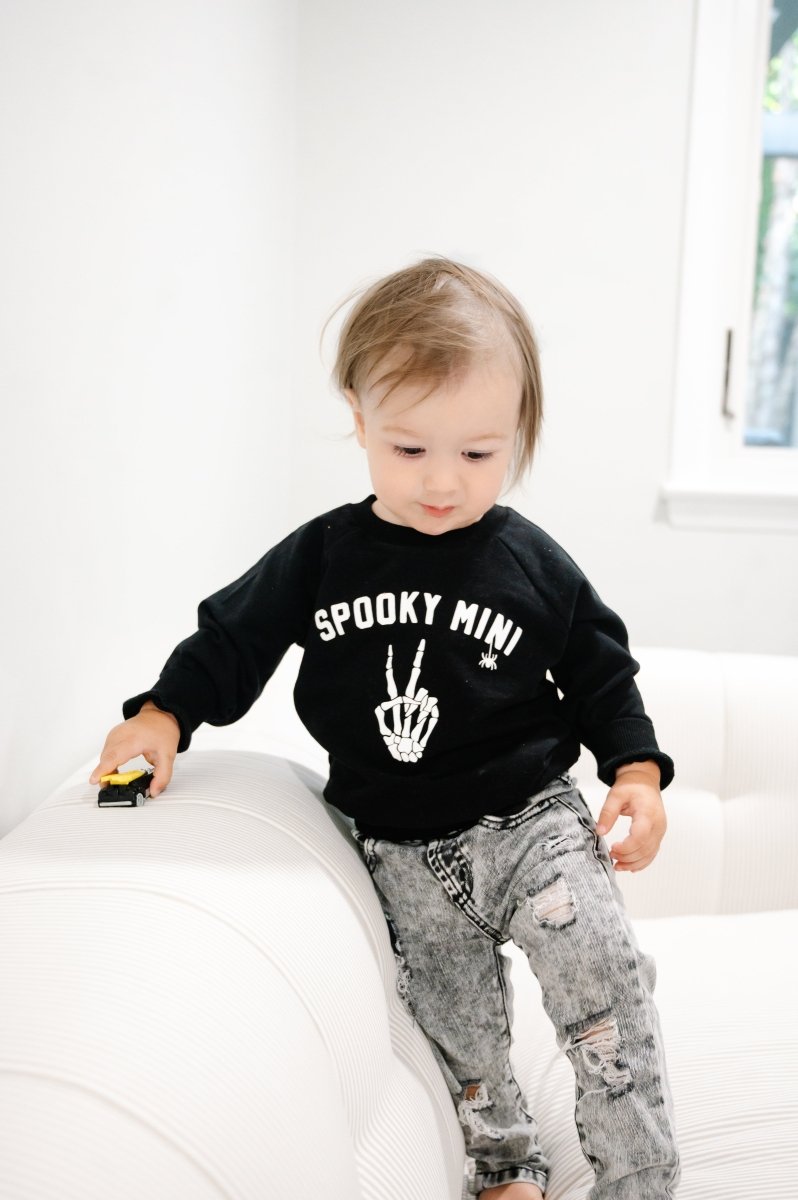 Little Joy Co. Organic Cotton Spooky Mini Crewneck Sweatshirt - Everetts Place Boutique -