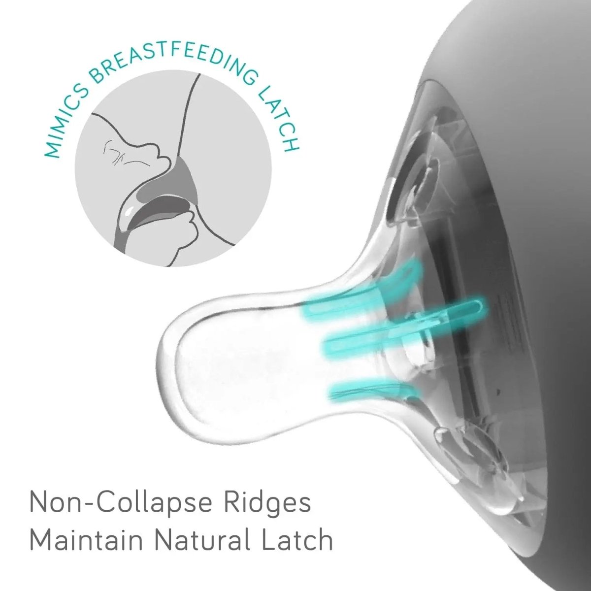 Silicone Anti-Colic Baby Bottle Nipples Nanobébé