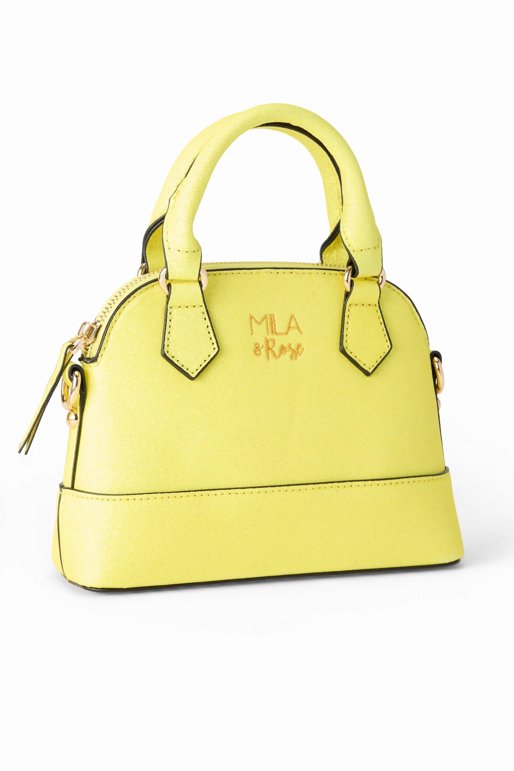 Neon Yellow Glitter Girls Crossbody Purse for Kids Mila & Rose ® Everetts Place: Online Boutique