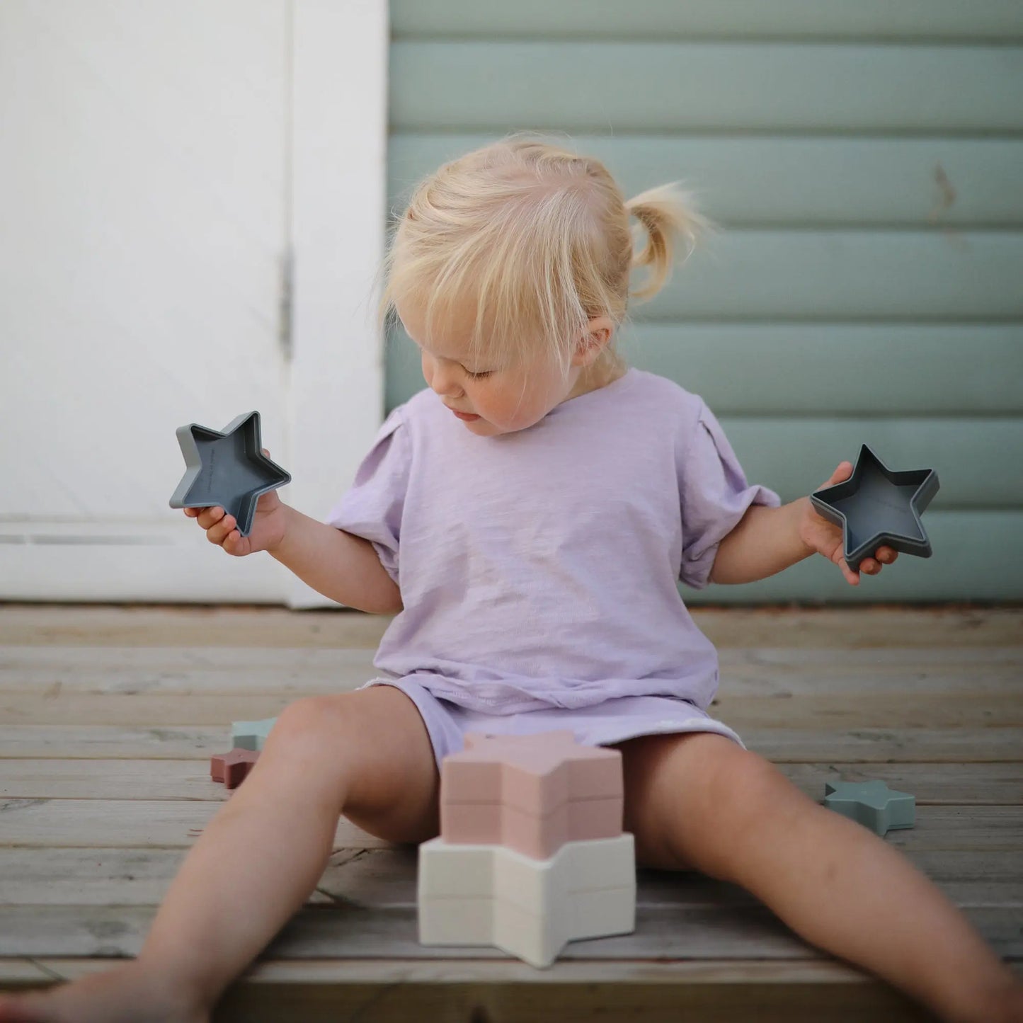 Nesting Stars Toy Set for Kids Aged 10 Months to 3 Years Mushie Everetts Place: Online Boutique