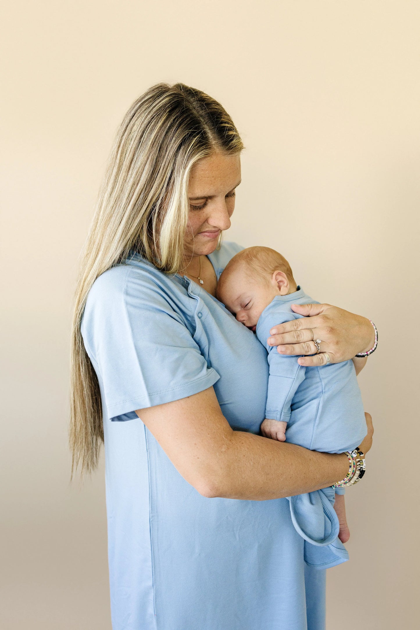 Little Joy Co. Newborn Bamboo Gown And Hat Set By Little Joy Co Boutique - Apparel & Accessories > Clothing > Baby & Toddler Clothing > Baby One-Pieces