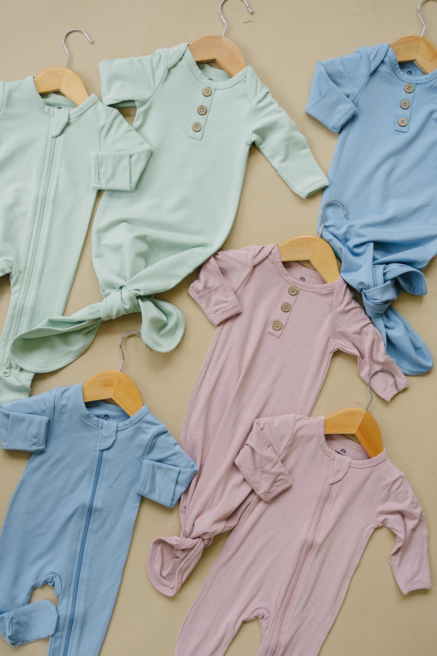 Little Joy Co. Newborn Bamboo Gown And Hat Set By Little Joy Co Boutique - Apparel & Accessories > Clothing > Baby & Toddler Clothing > Baby One-Pieces