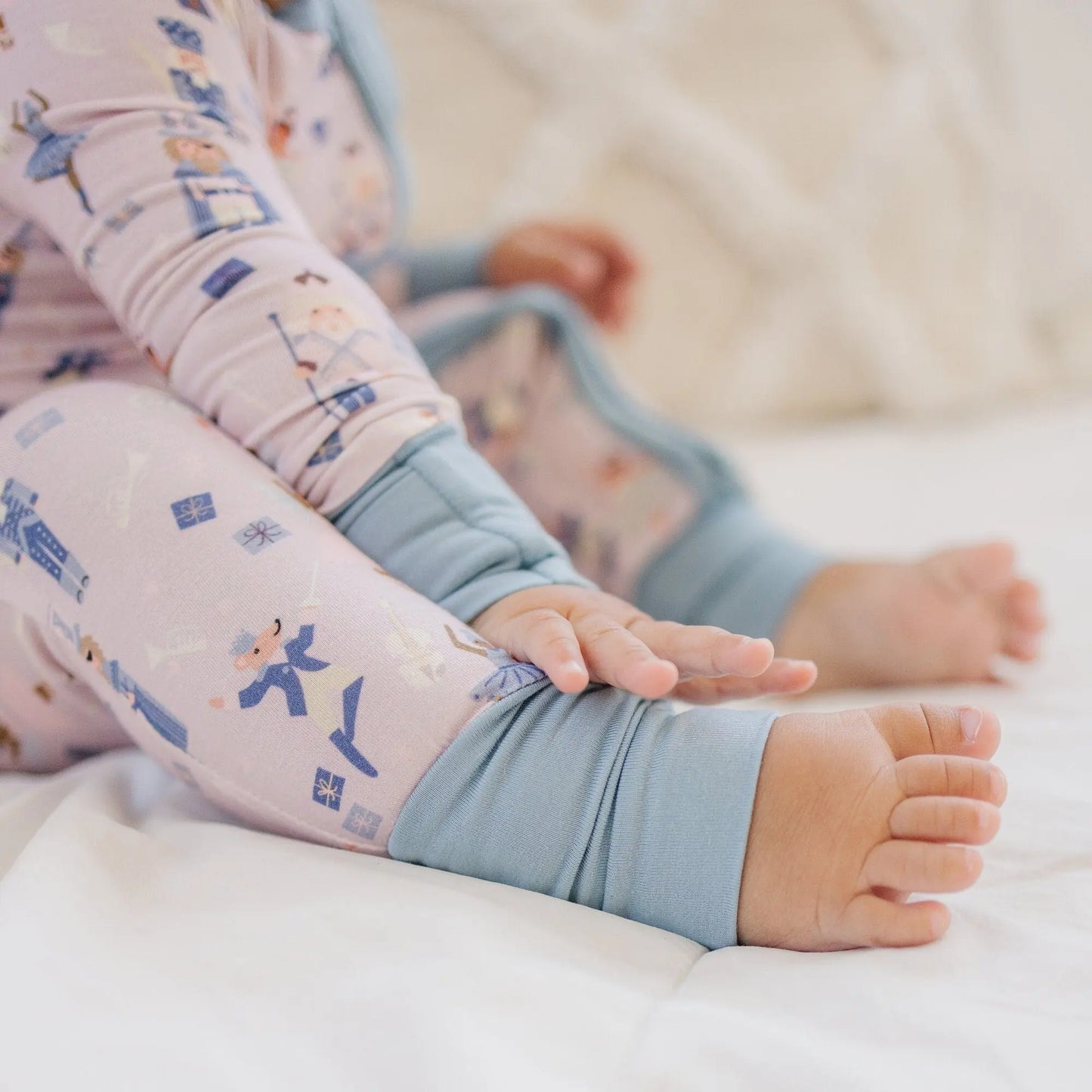 Little Joy Co. Nutcracker Print Bamboo Zippy Romper for Babies Deluxe - Apparel & Accessories > Clothing > Baby & Toddler Clothing > Baby & Toddler Sleepwear