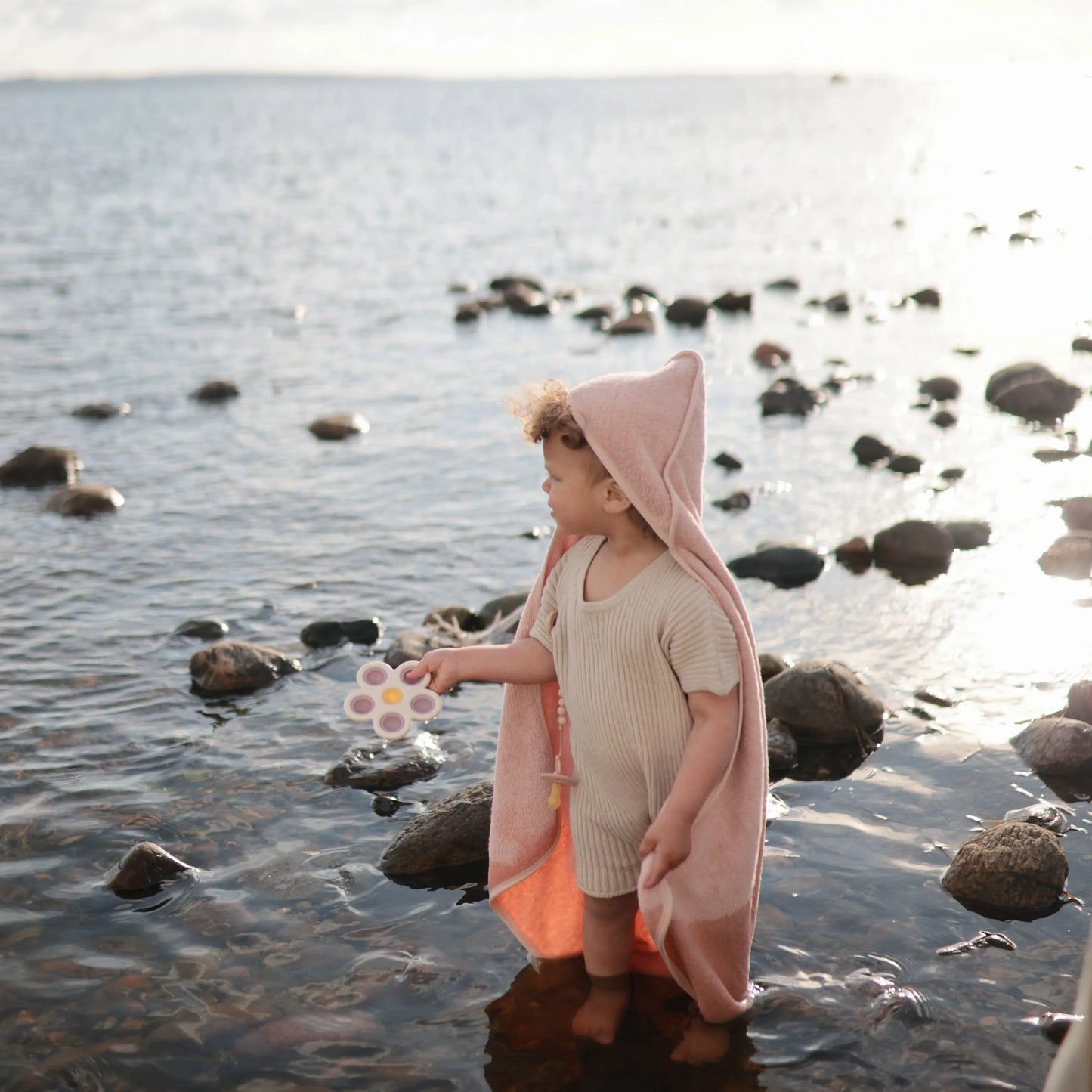 Organic Cotton Baby Hooded Towel Soft and Absorbent for Cozy Cuddles Mushie