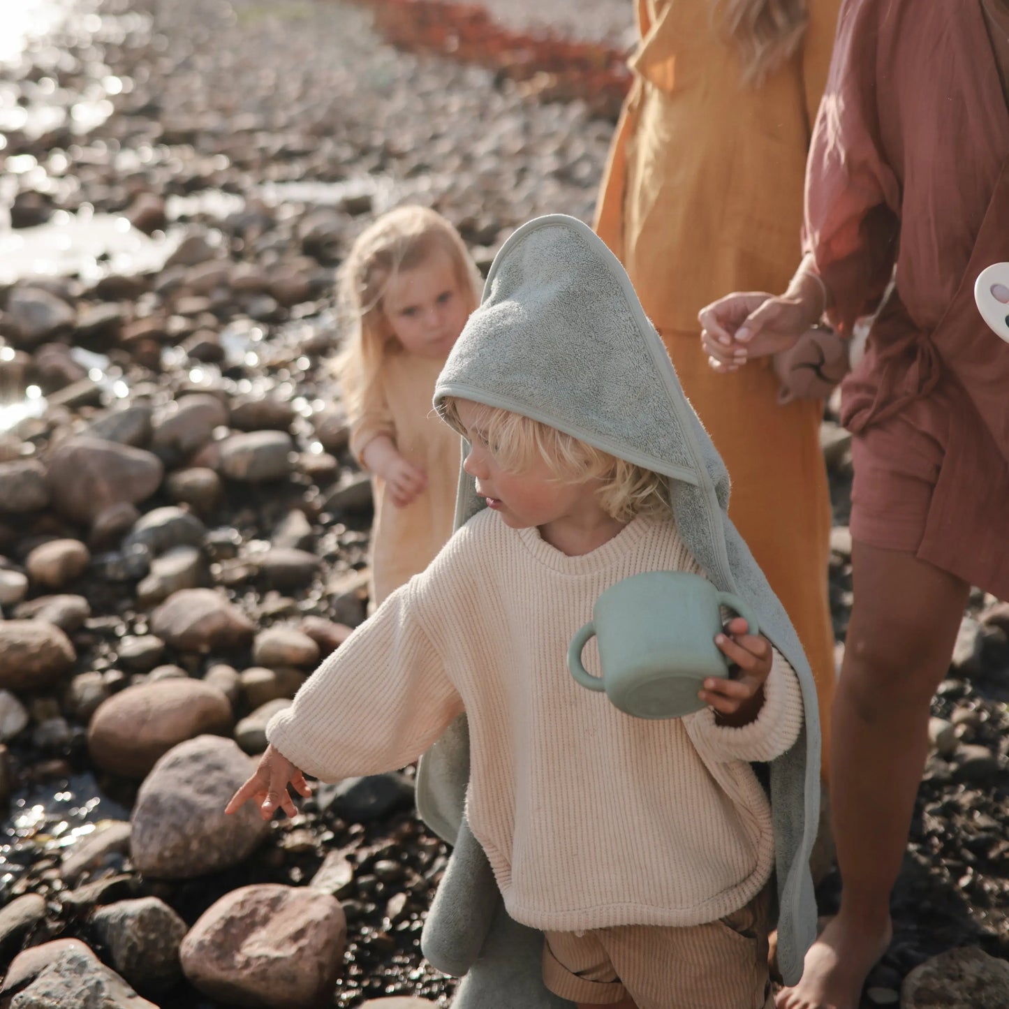 Organic Cotton Baby Hooded Towel Soft and Absorbent for Cozy Cuddles Mushie