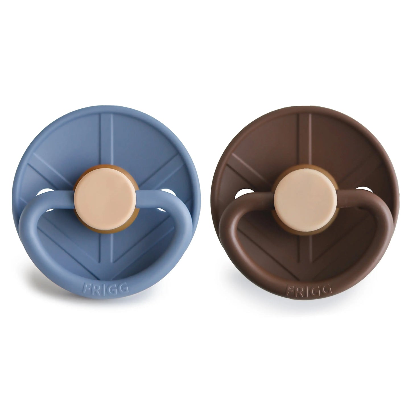 Frigg Little Viking Natural Rubber Pacifier Two Pack Mushie