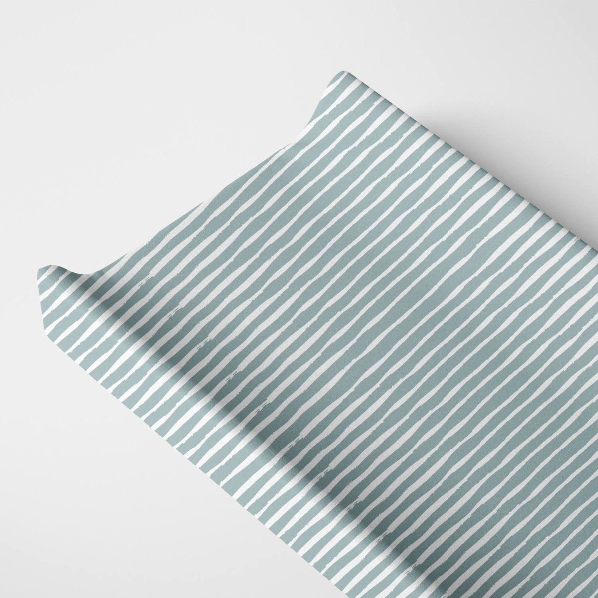 Norani Baby Organic Changing Pad Cover Green Stripes Nursery For Baby - Everetts Place Boutique -