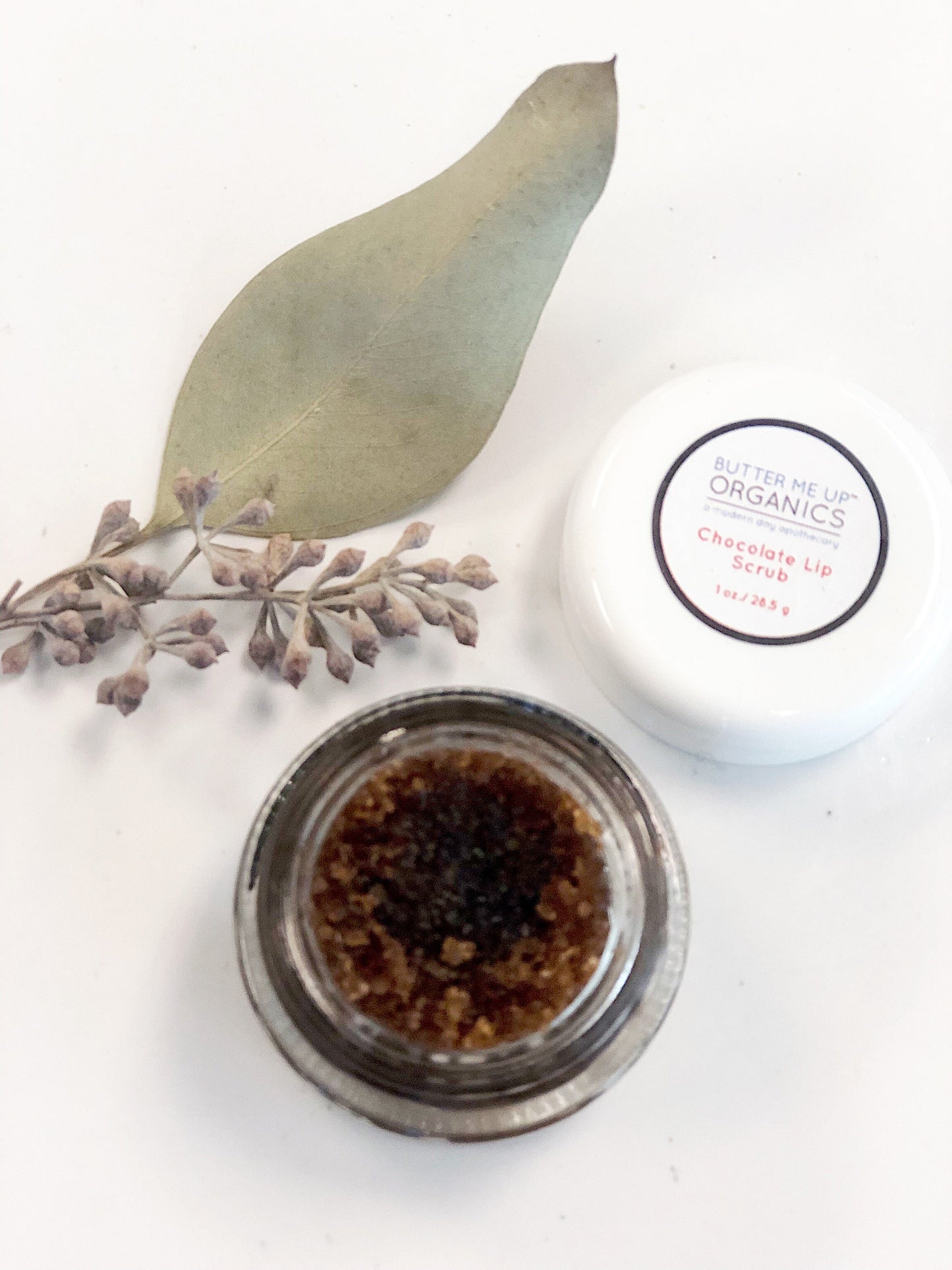 Organic Chocolate Lip Scrub with Deep Hydration for Flaky Chapped Lips Butter Me Up Organics Everetts Place: Online Boutique